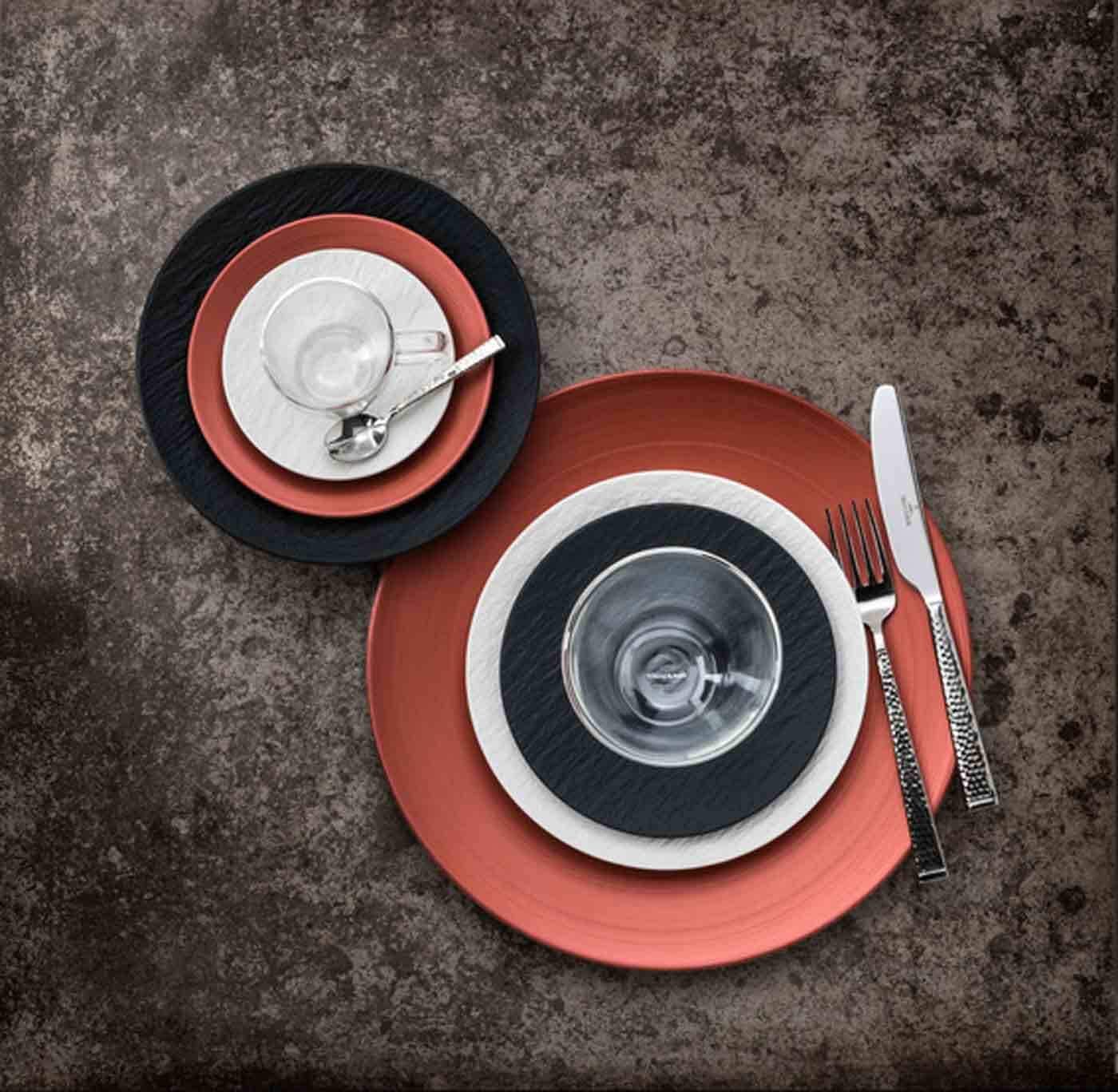 Villeroy & Boch Geschirr-Set »Bowl Set Manufacture Rock schwarz« Spülmaschinengeeignet, Mikrowellenfest