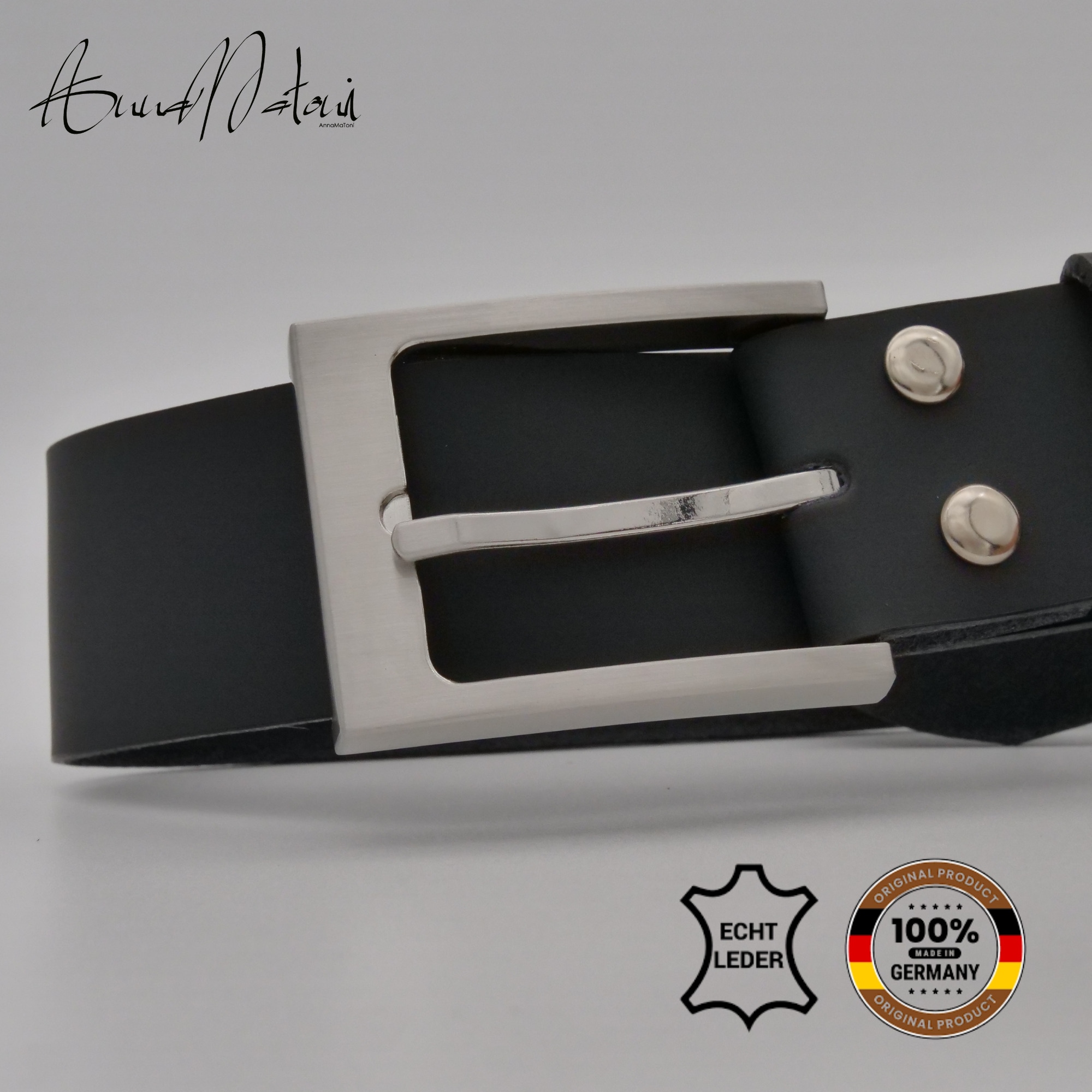 AnnaMatoni Ledergürtel »AnnaMatoni Damen Basic Ledergürtel 3,5cm echt Leder Damen Basic«