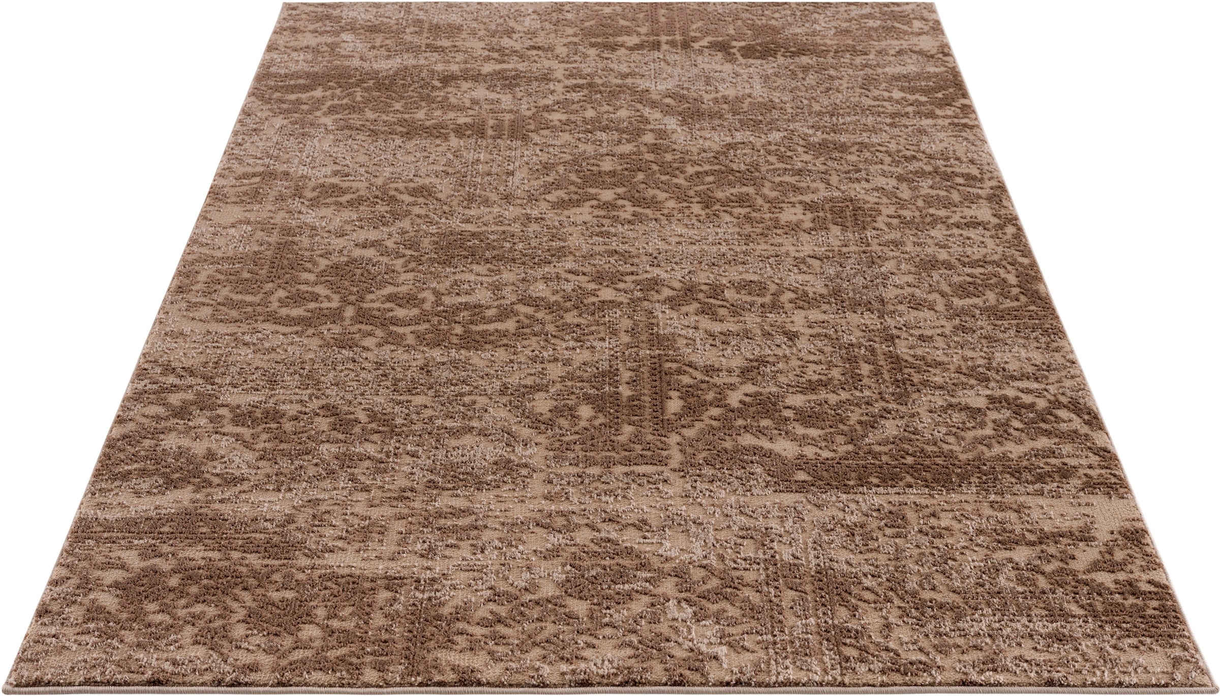 Home affaire Teppich »Dilani«, rechteckig, Vintage, dezenter Glanz, Hoch-Tief-Struktur, Schrumpf Carving-Effekt
