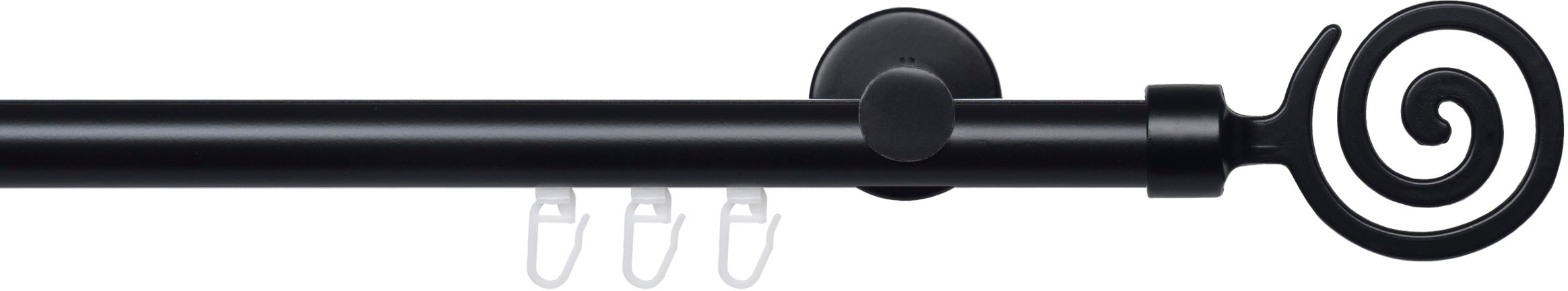 Liedeco Gardinenstange "Innenlaufgarnitur 20 mm Blues Eric" Ø 2 mm 1 läufig günstig online kaufen
