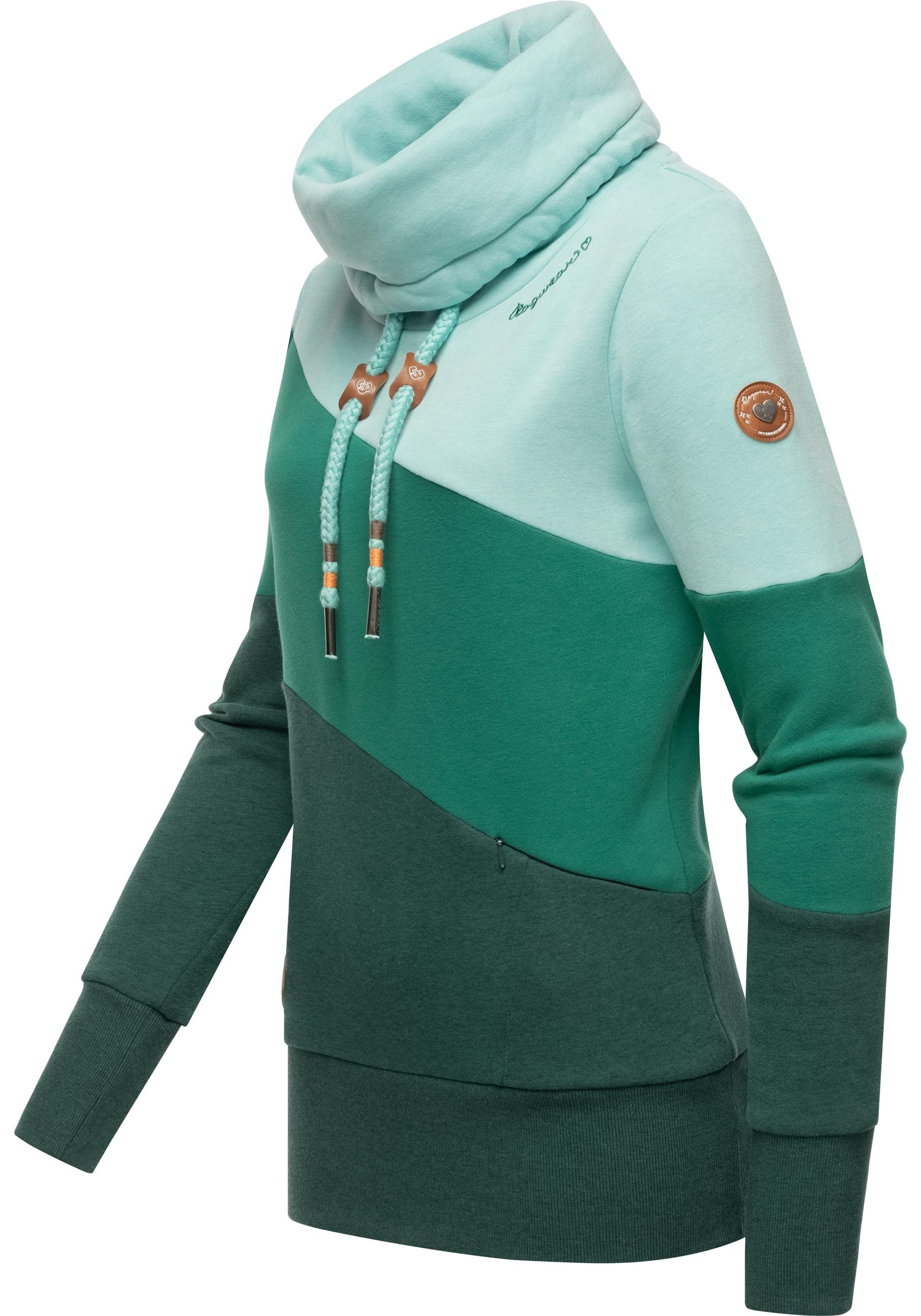 Ragwear Sweatshirt »Rumika«, modischer Longsleeve Pullover mit Schlauchkragen