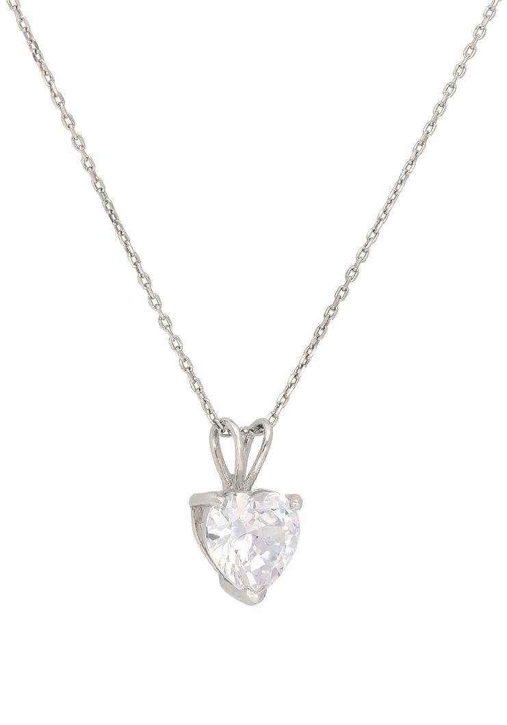 Firetti Heart Anchor Chain Necklace Silver 925 45cm 2