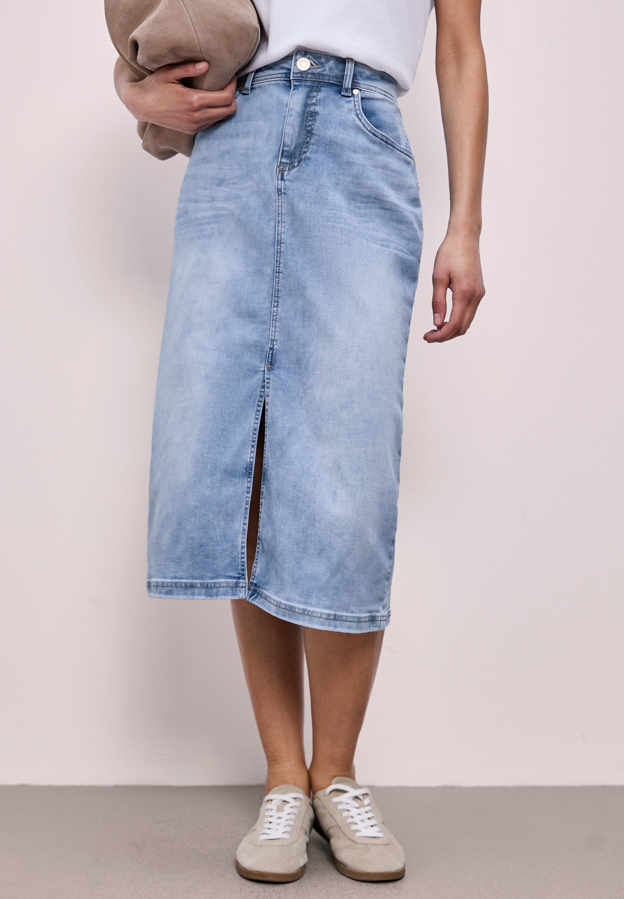 STREET ONE Jeansrock High Waist