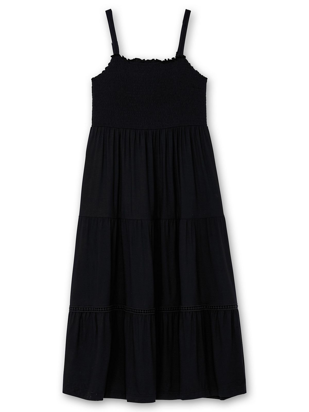 Sheego Sommerkleid »Große Größen«, mit Smok-Oberteil und Volantrock