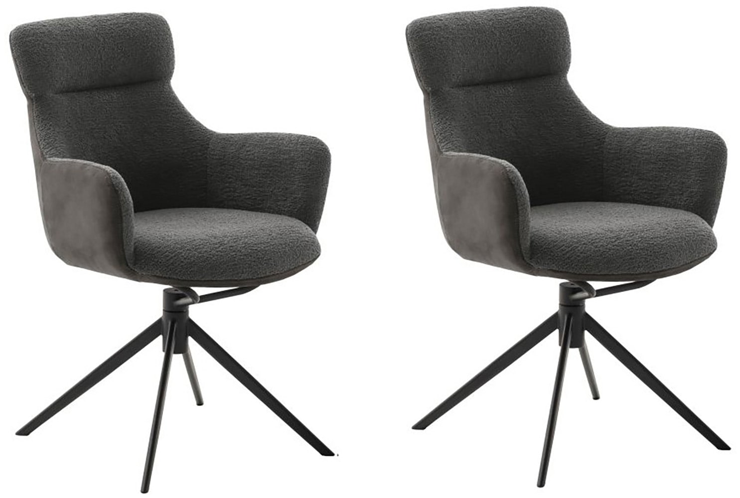 MCA furniture Esszimmerstuhl "PELION", Feingewebe, (2er-Set), drehbar 360, günstig online kaufen