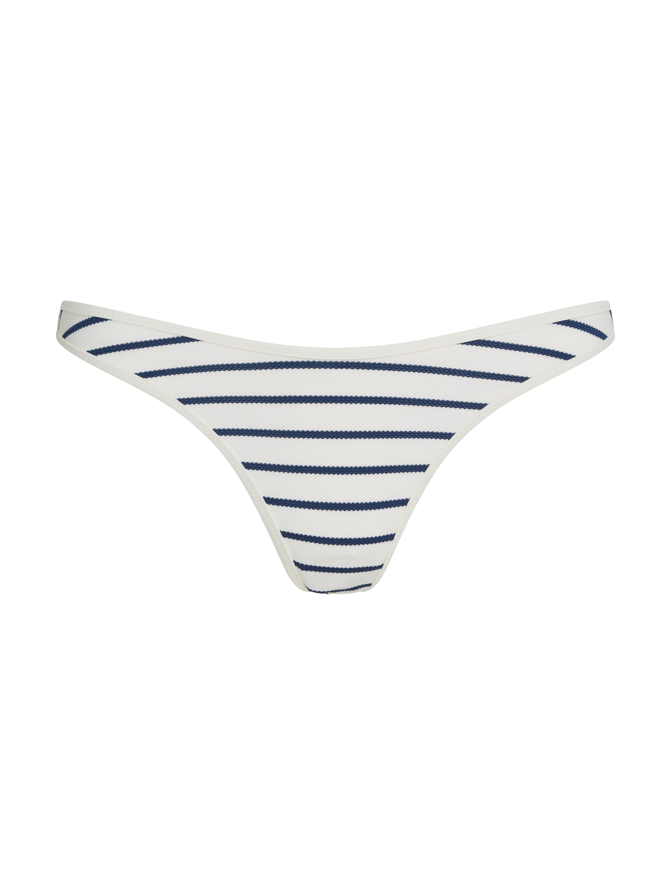 Tommy Hilfiger Swimwear Bikini-Hose »CHEEKY HIGH LEG BIKINI PIQUE« mit Streifenmuster