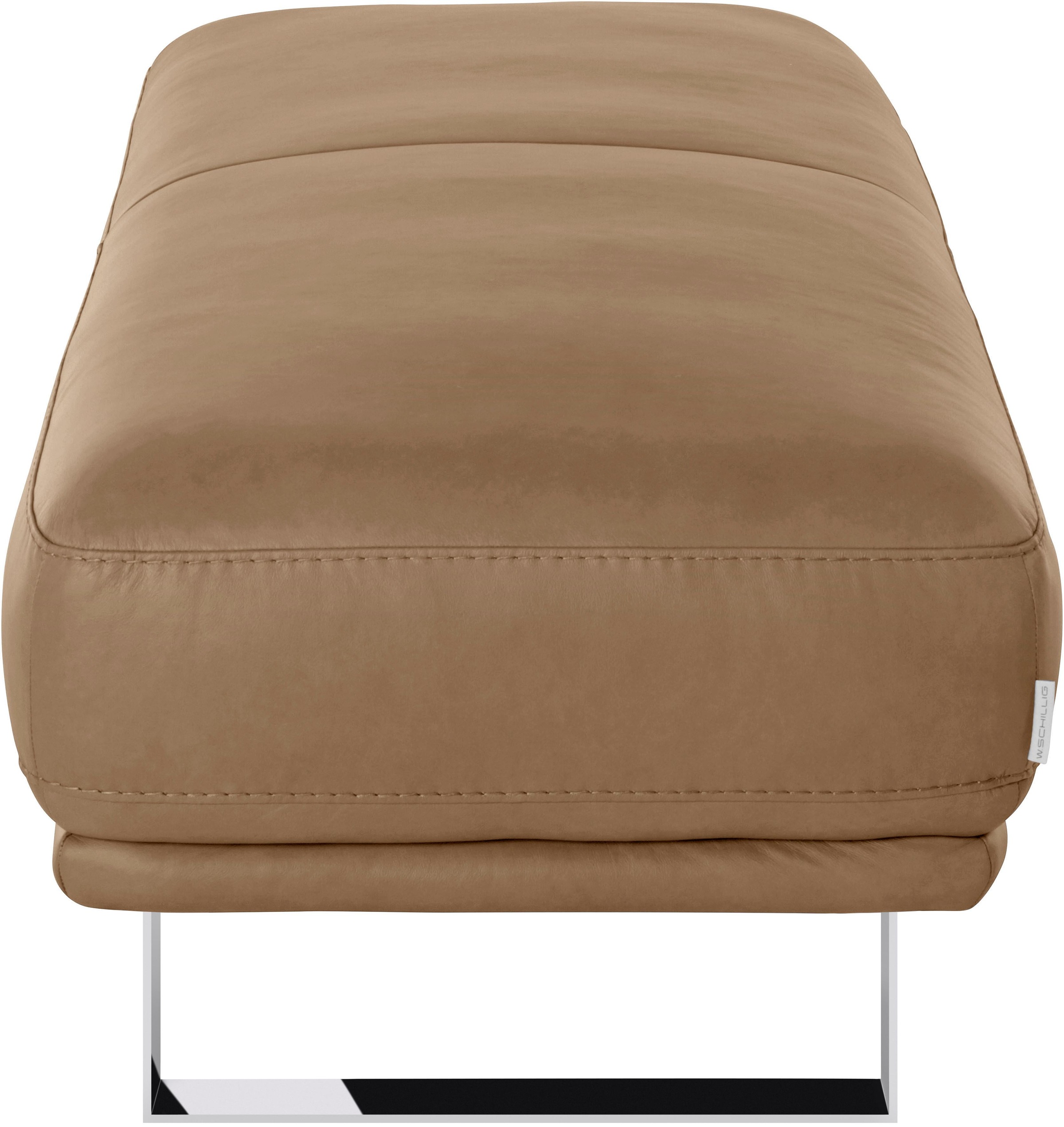 W.SCHILLIG Hocker »montanaa«, mit Metallkufen in Chrom glänzend, Breite 141 cm
