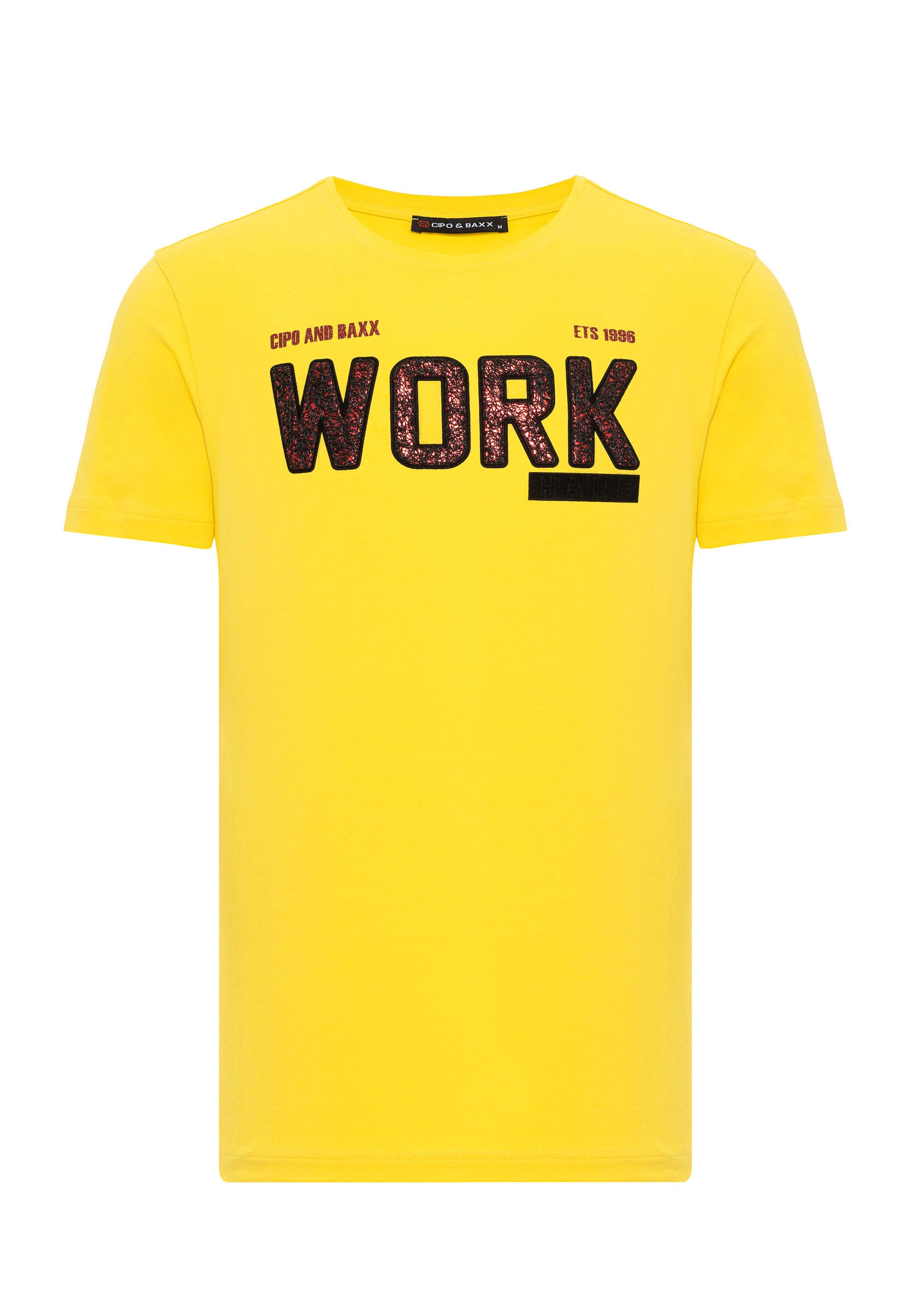Cipo & Baxx T-Shirt »T-Shirt«, mit Rundhals-Ausschnitt