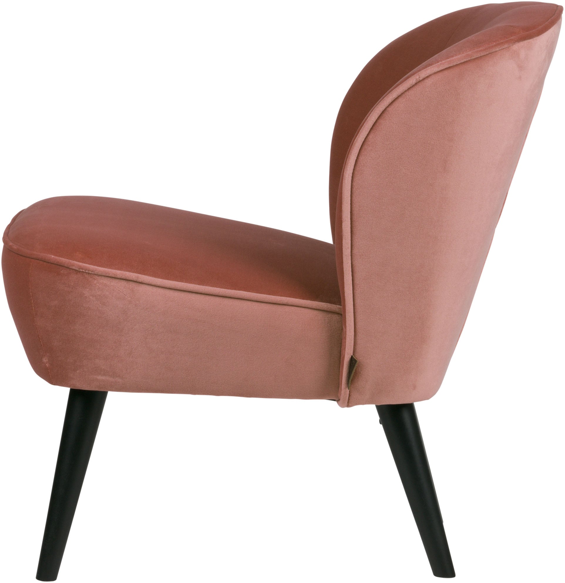 WOOOD Sessel »Sara«, weich gepolstert, 4-Fuß Gestell, H 71 cm x B 59 cm