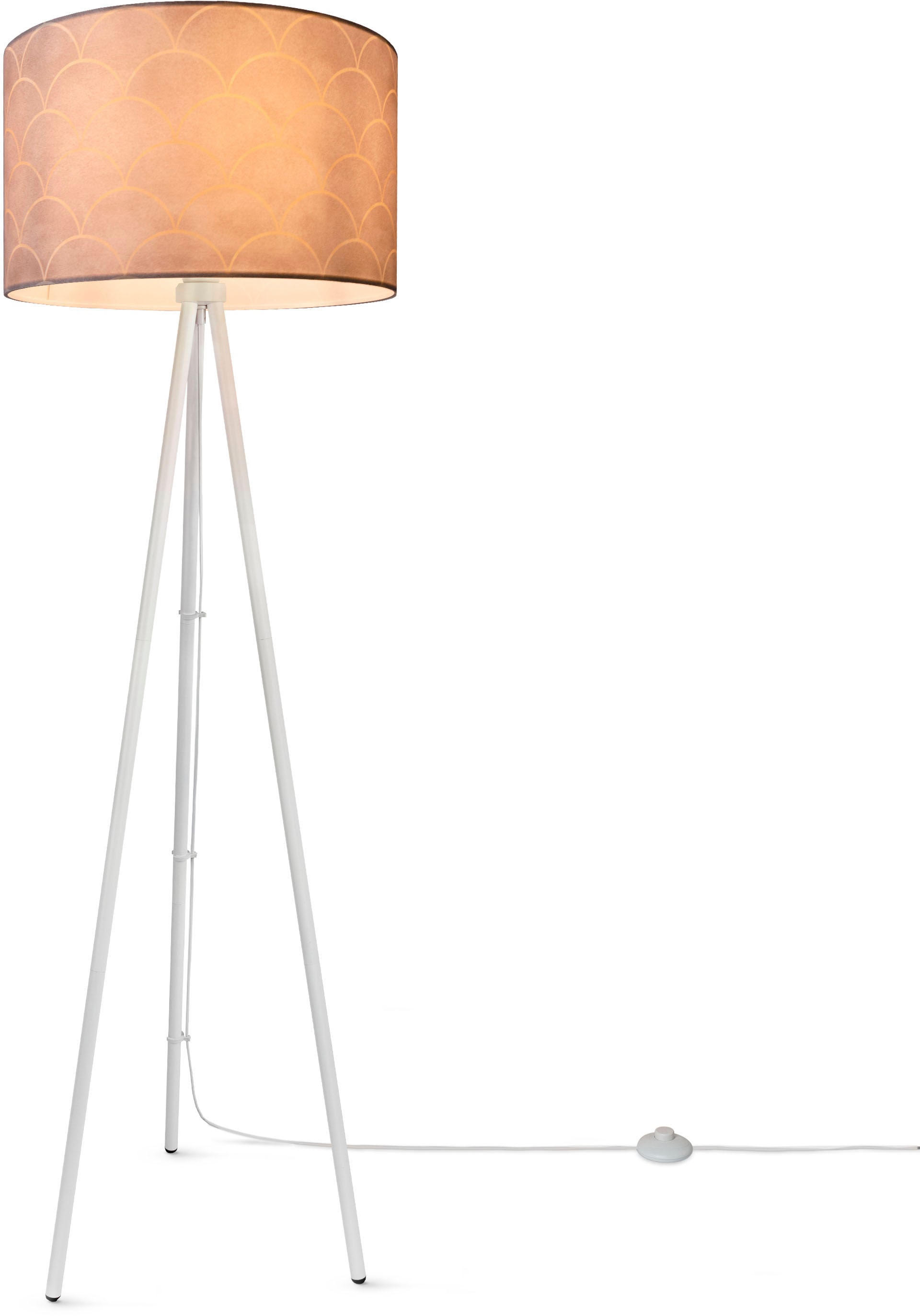 Home Mit Sale Stoffschirm Pillar«, Paco BAUR Stehlampe Stativ Retro bei Dreibein Lampe | Stehlampe Wohnzimmer »Trina