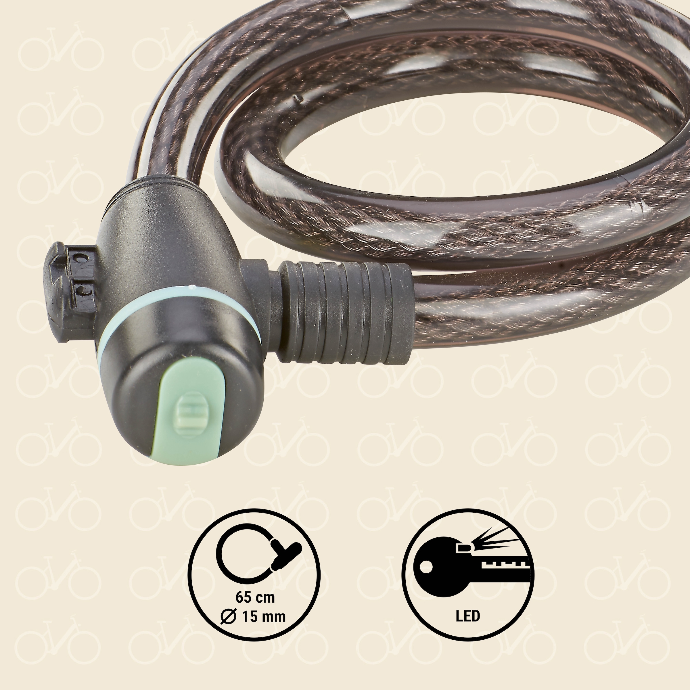 Prophete Kabelschloss »Kabelschloss« mit Halterung, 