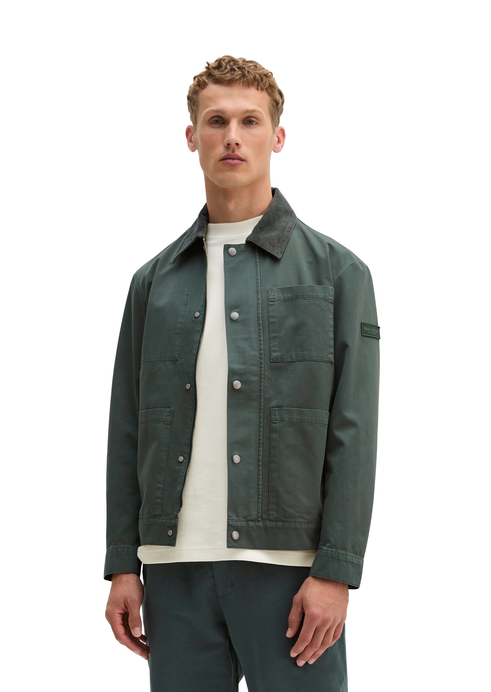 Marc OPolo Outdoorjacke regular mit Cordkragen