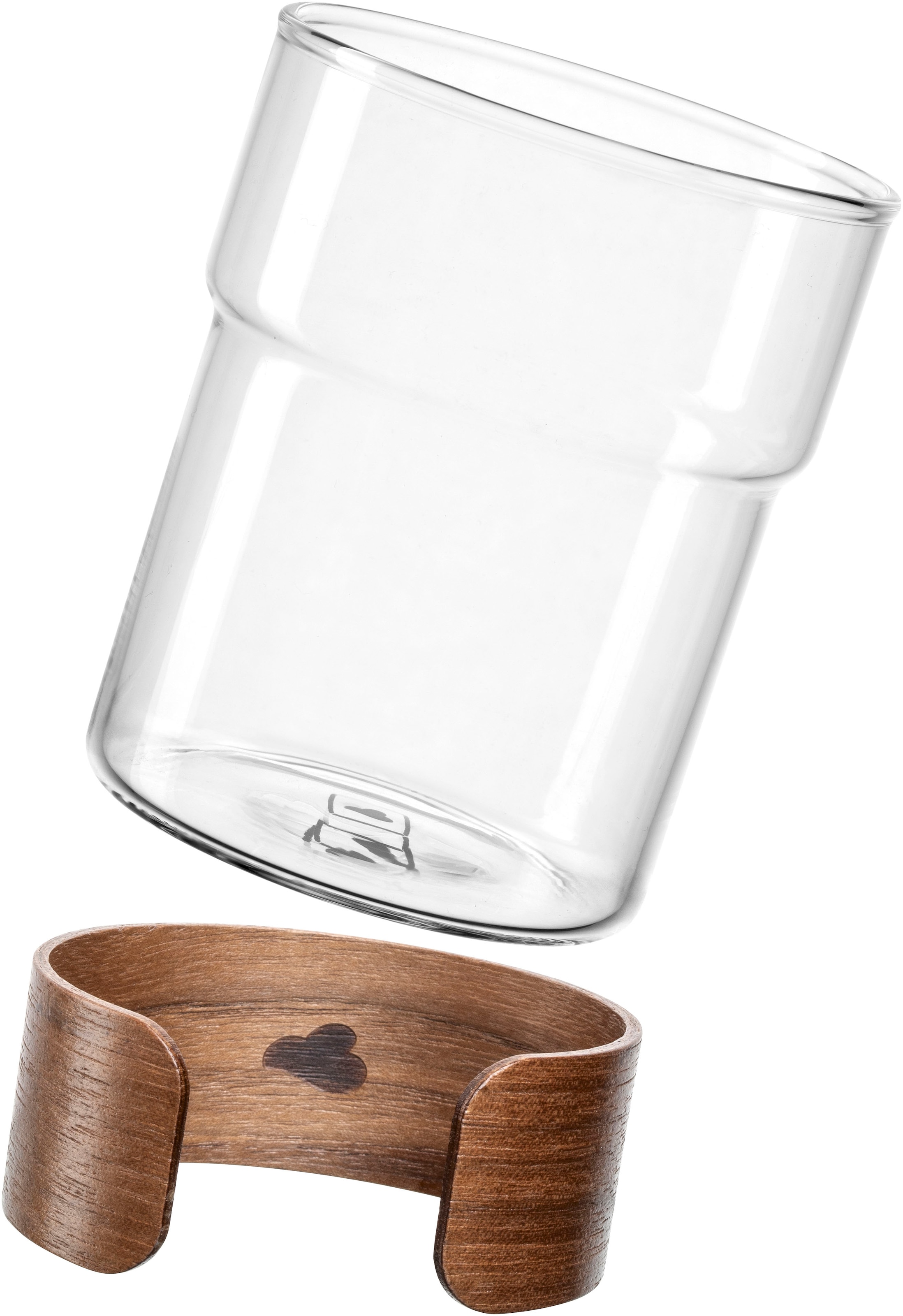 LEONARDO Becher »NOVO LEGNO, 2er Set« Becher mit Holzspange