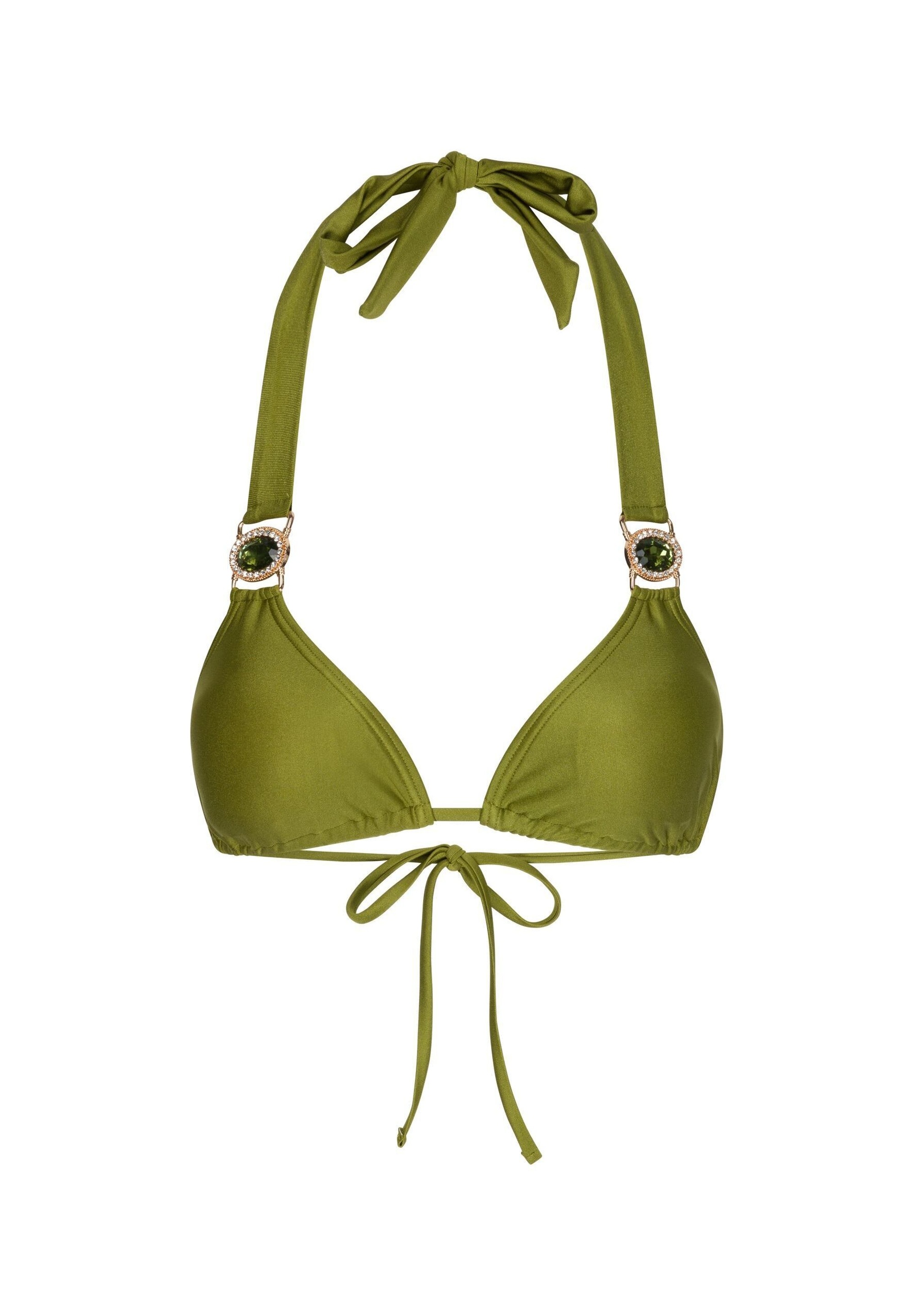 Moda Minx Triangel-Bikini-Top »Amour Triangle«, (1 St.), mit stilvollem Steinbesatz