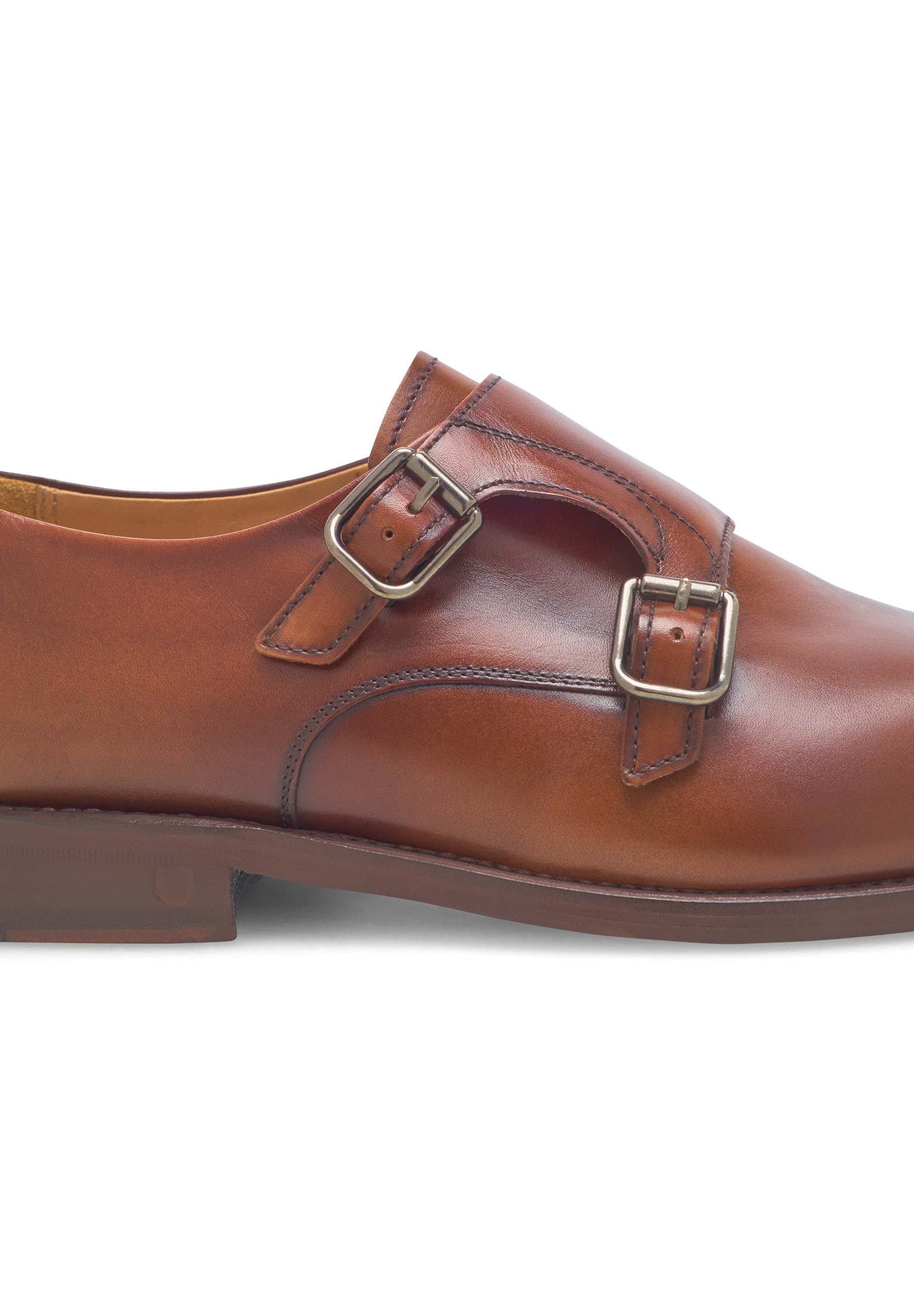 Henry Stevens Schnürschuh »Winston CDM«, Herren Businessschuh Double Monk Strap handgefertigt, Lederschuh