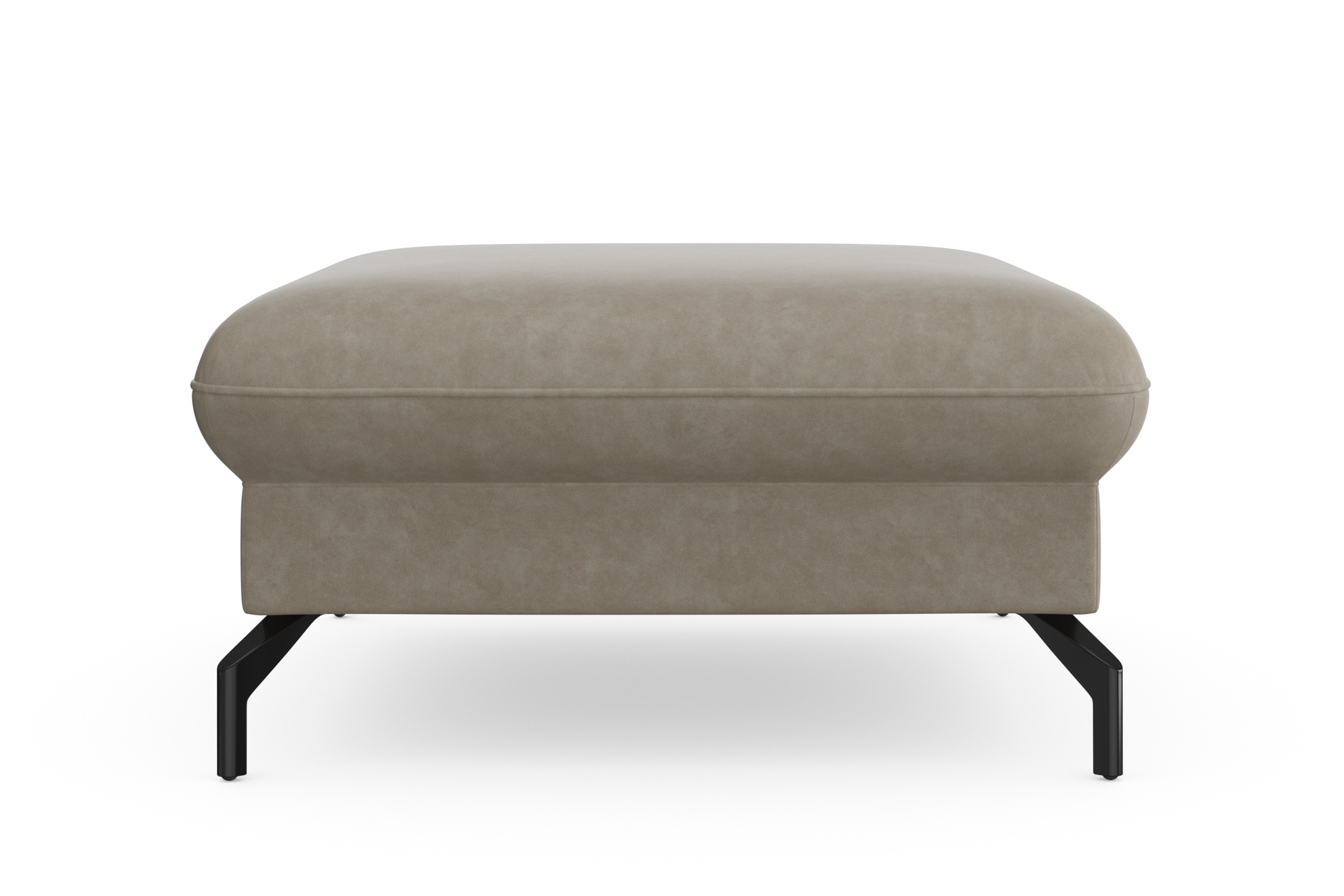 Thumbnail - sit&more Hocker "Fashion", inklusive Federkern, mit hochwertigen, schwarzen Metallfüßen