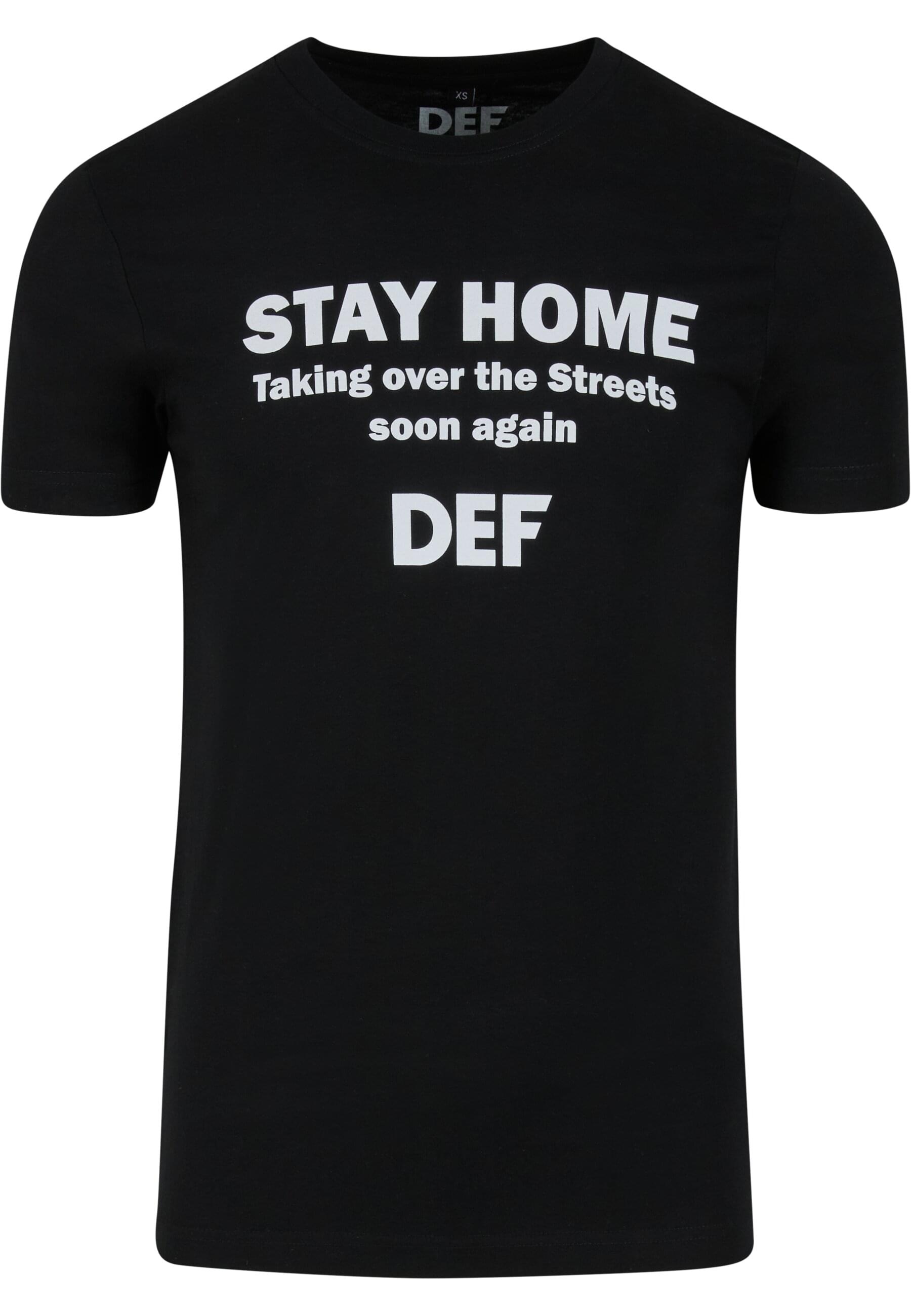 DEF Kurzarmshirt "DEF Herren Stay Home T-Shirt", (1 tlg.) günstig online kaufen
