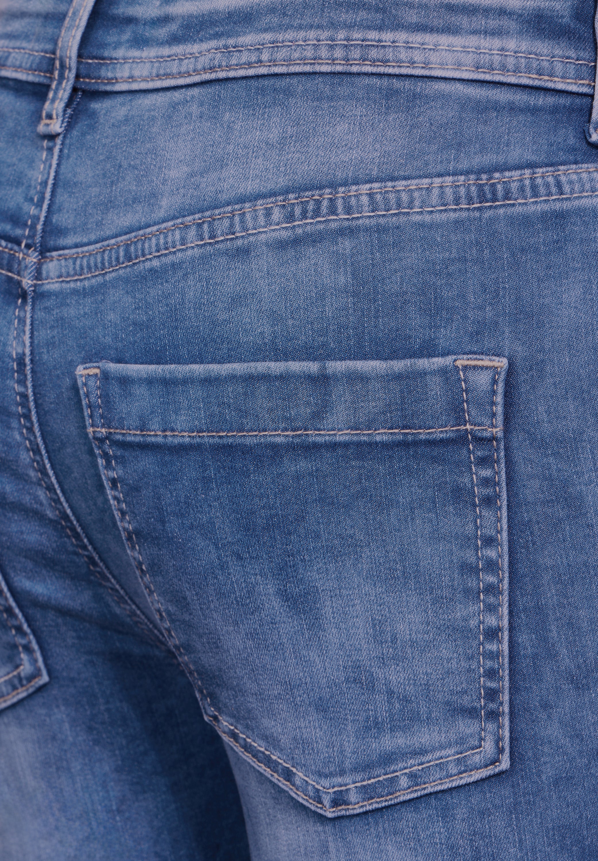 STREET ONE Gerade Jeans, High Waist