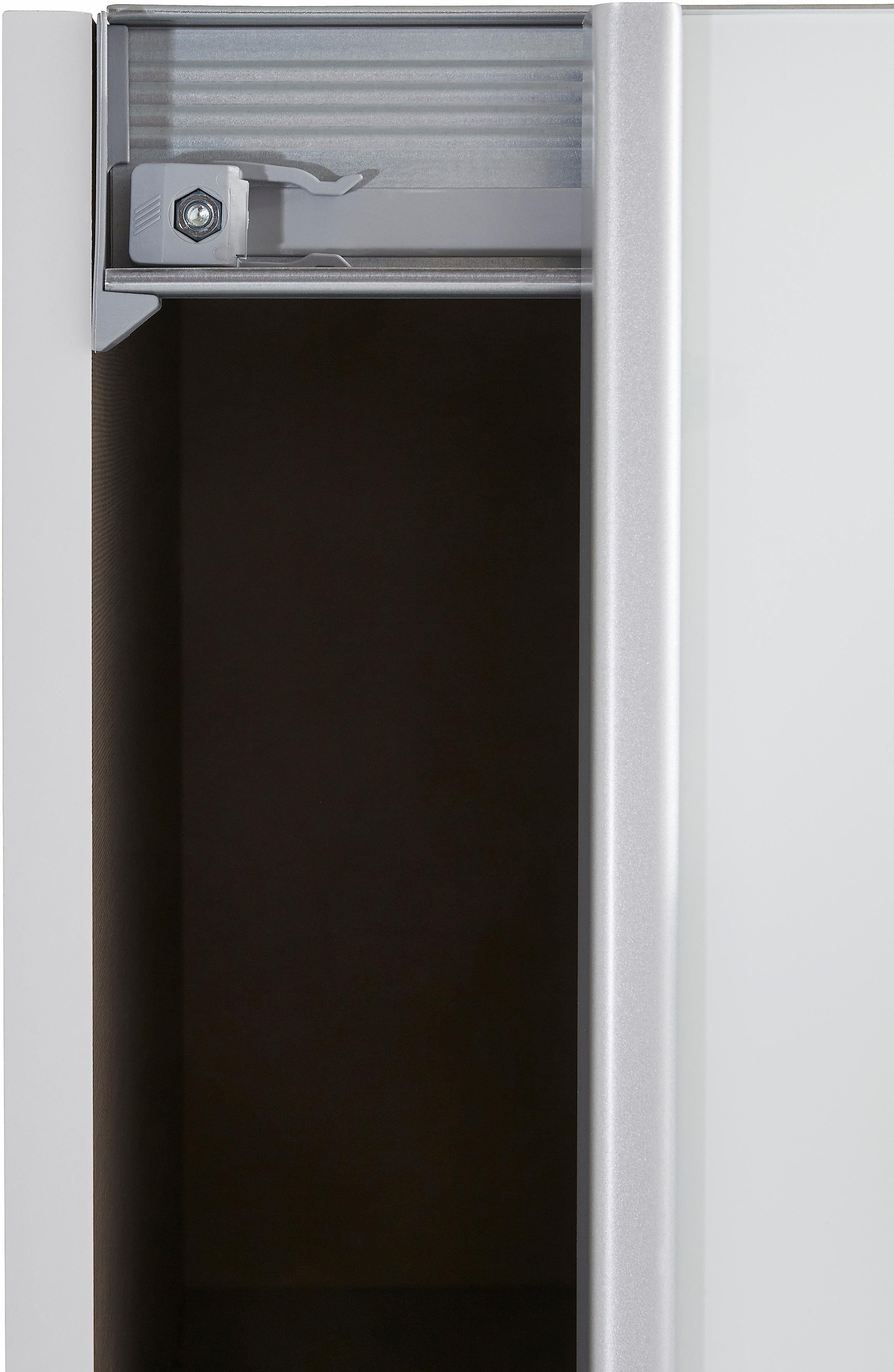 rauch Schwebetürenschrank »Subito Kleiderschrank Bestseller«, Schlafzimmerschrank Garderobe mit 4 Spiegel- und 4 Glaselementen