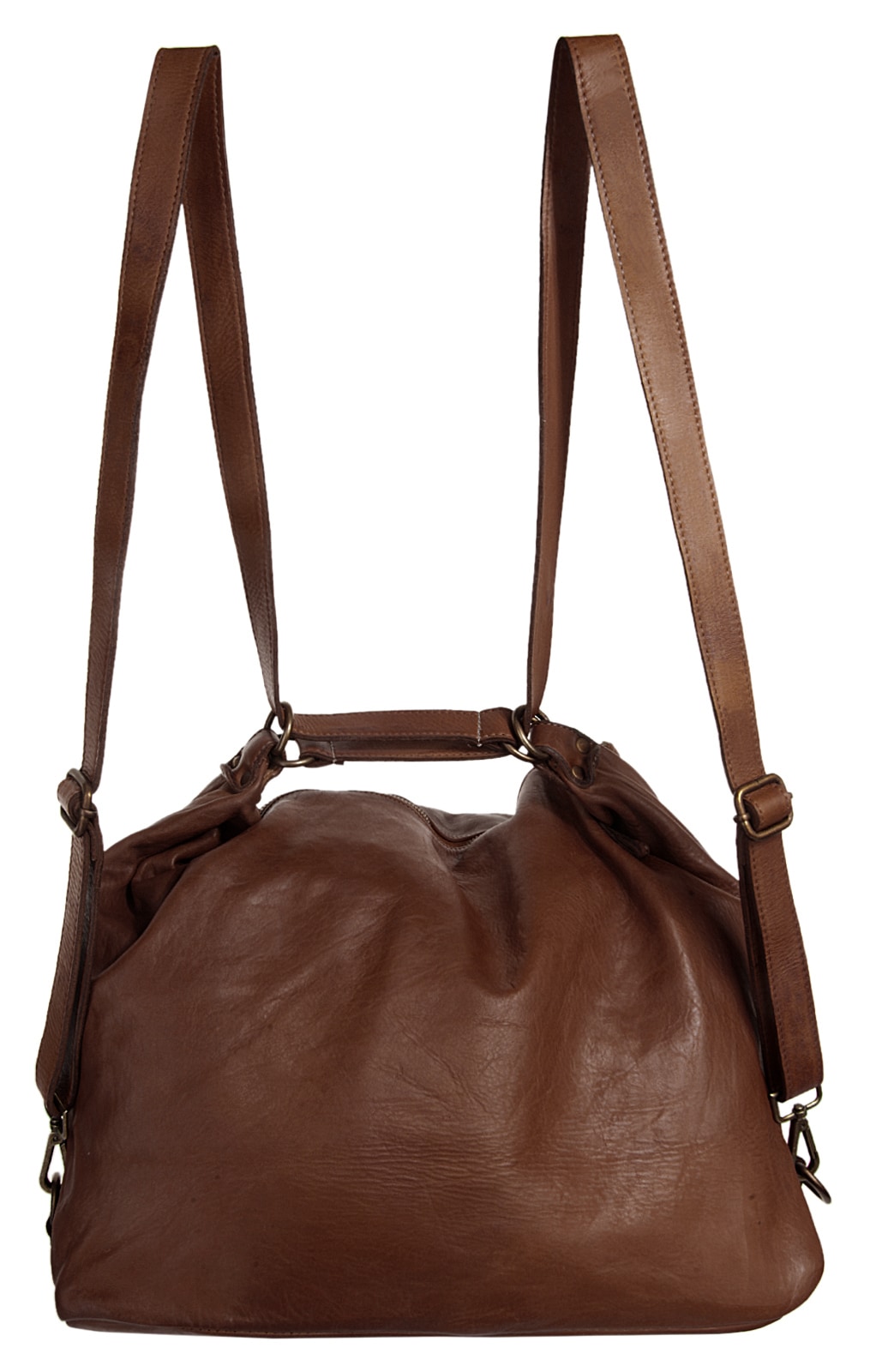 forty° Cityrucksack, echt Leder, Made in Italy