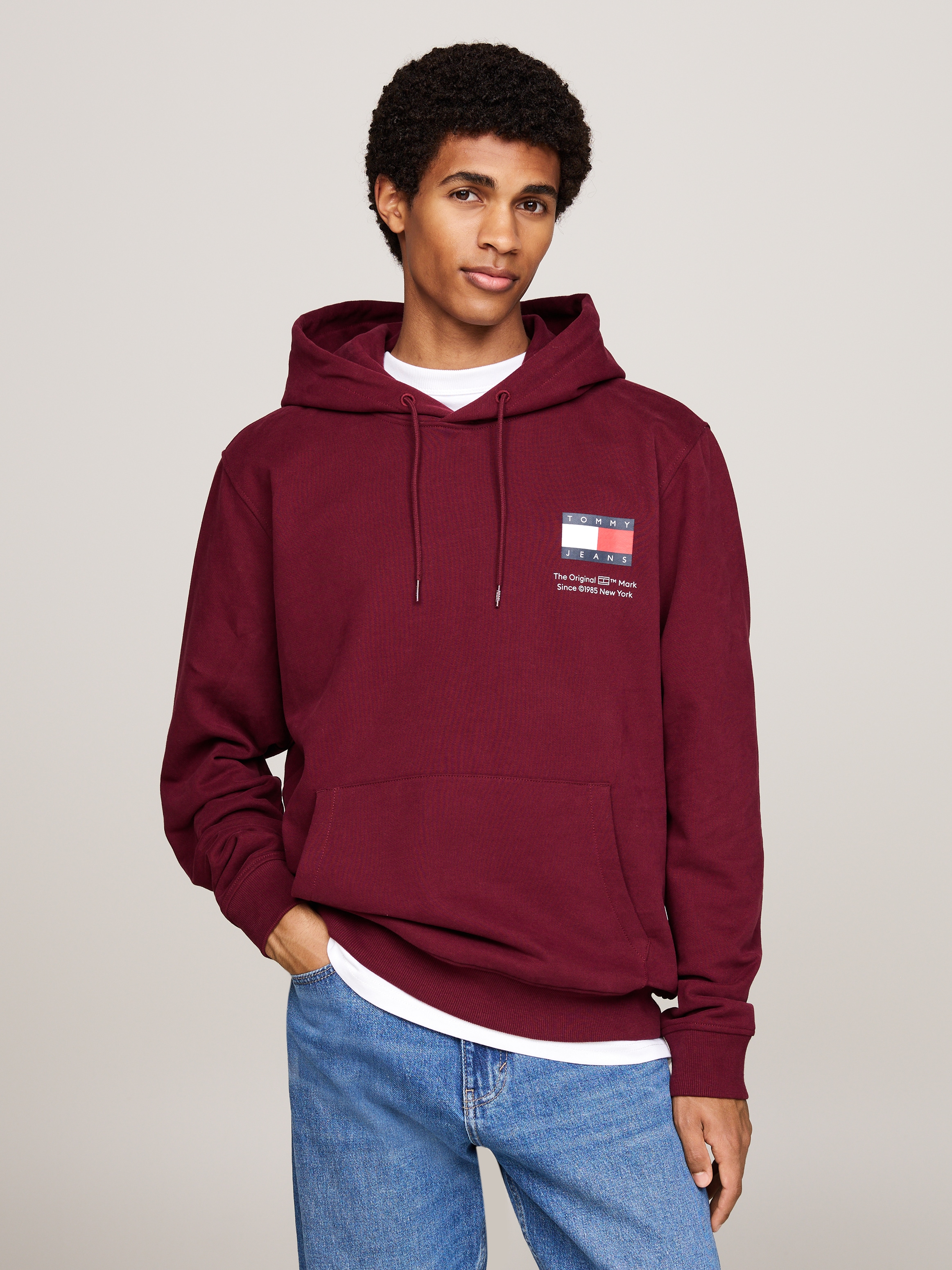 Tommy Jeans Plus Kapuzensweatshirt "TJM REG ESSENTIAL FLAG HOOD EXT", Große günstig online kaufen