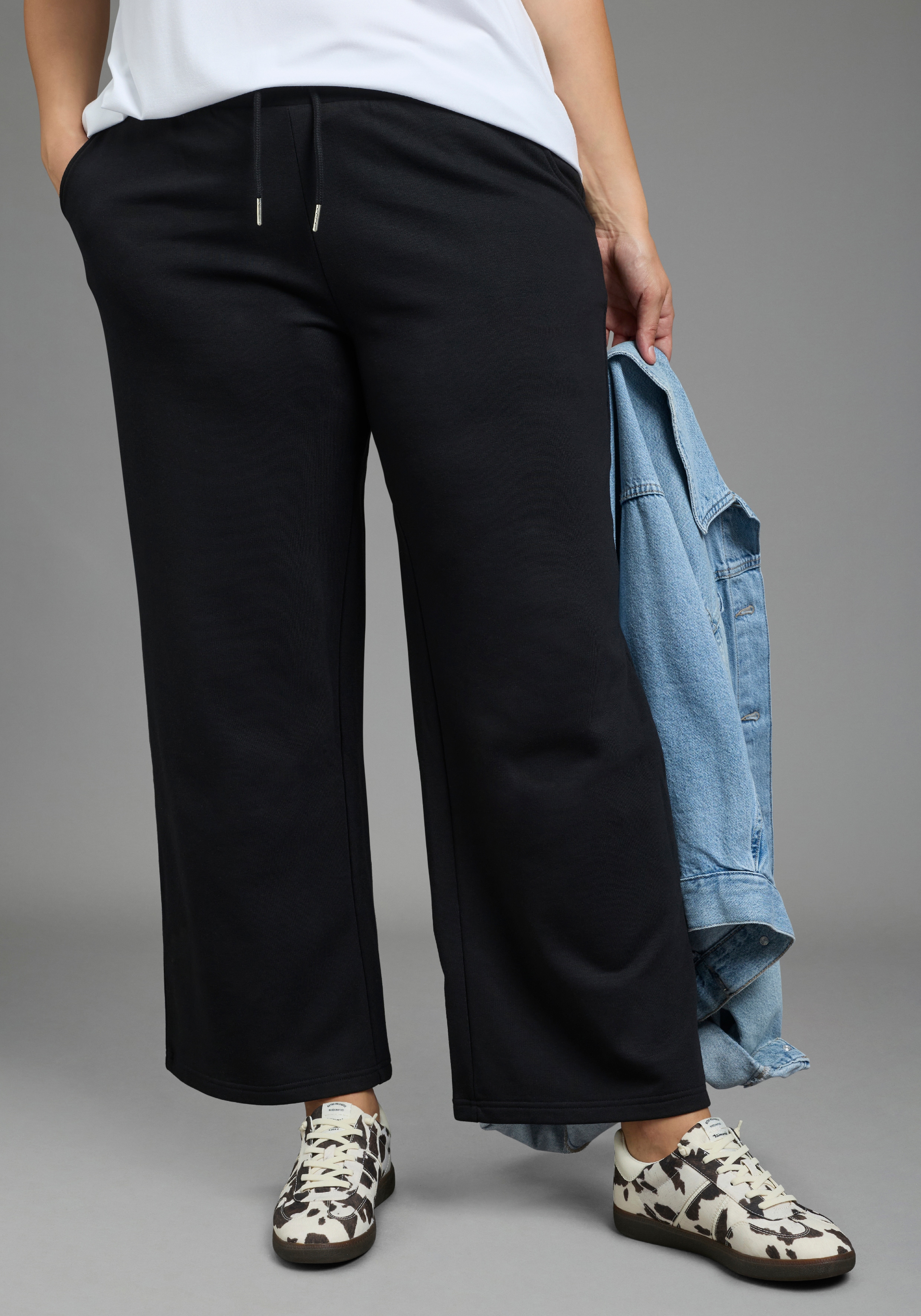 Laura Scott CURVE Jogginghose "Große Größen" mit lässiger Beinweite, ideal für Kurven