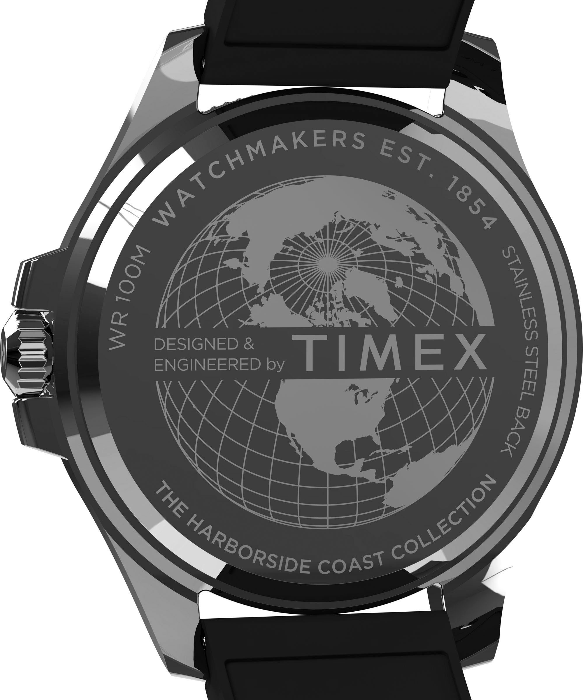 Timex Quarzuhr »HARBORSIDE COAST«, Armbanduhr, Herrenuhr,Kunststoffarmband,Datum, bis 10 bar wasserdicht
