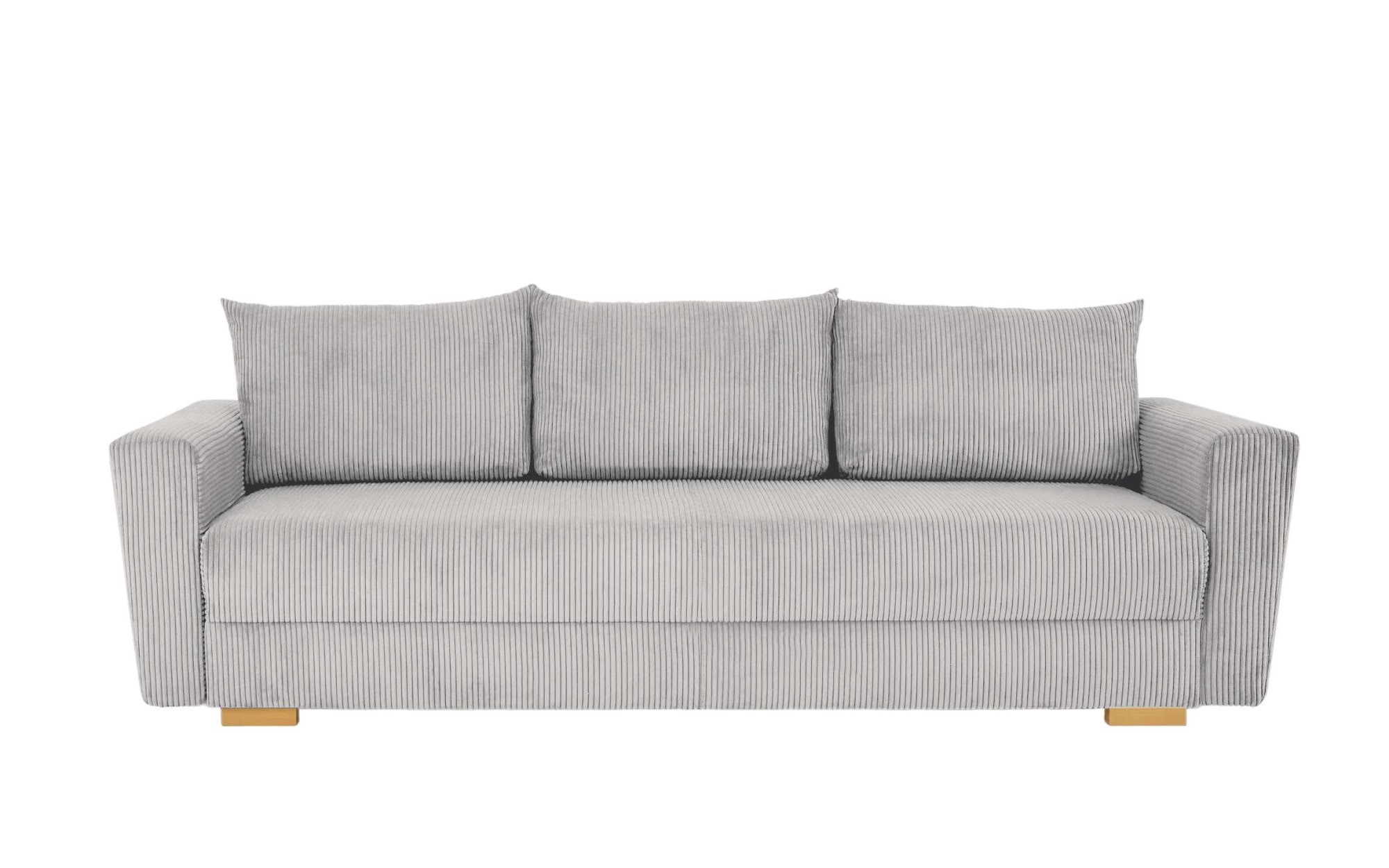 INOSIGN 3-Sitzer »MAGHERA Schlafsofa mit Bettkasten, in hochwertiger Verarbeitung«, mit Wellenunterfederung, Cord und Struktur-Bezug, B/H/T 230/92,5/79 cm