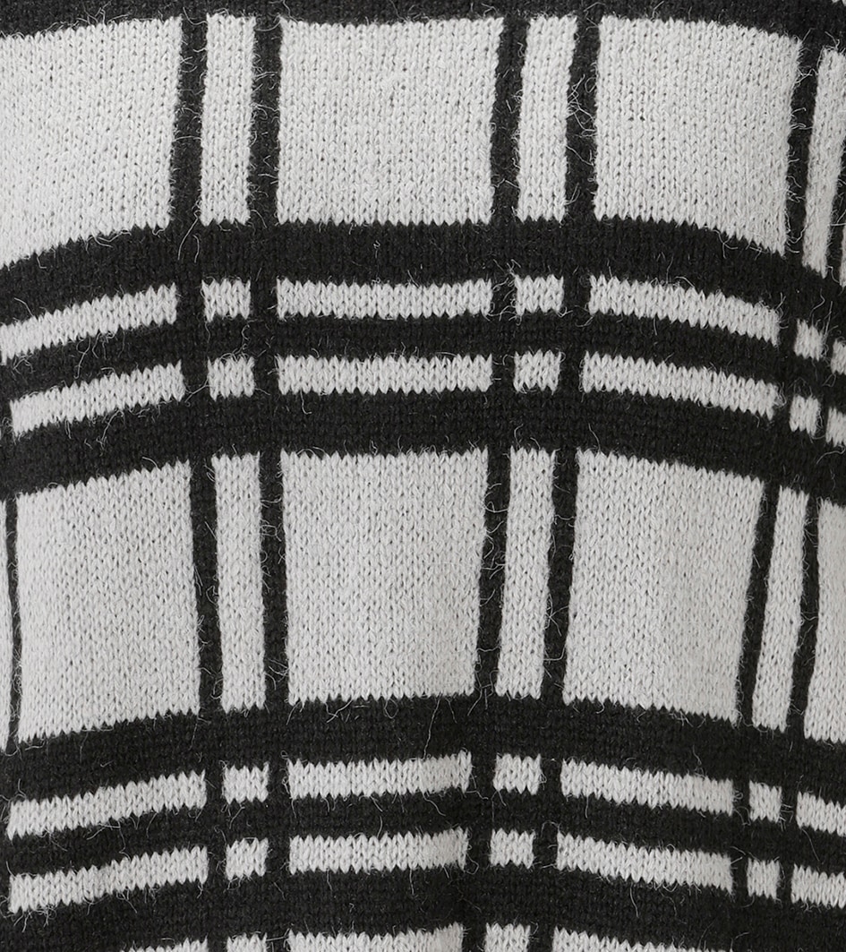 Aniston CASUAL Strickpullover im sportiven Karo-Dessin - NEUE KOLLEKTION