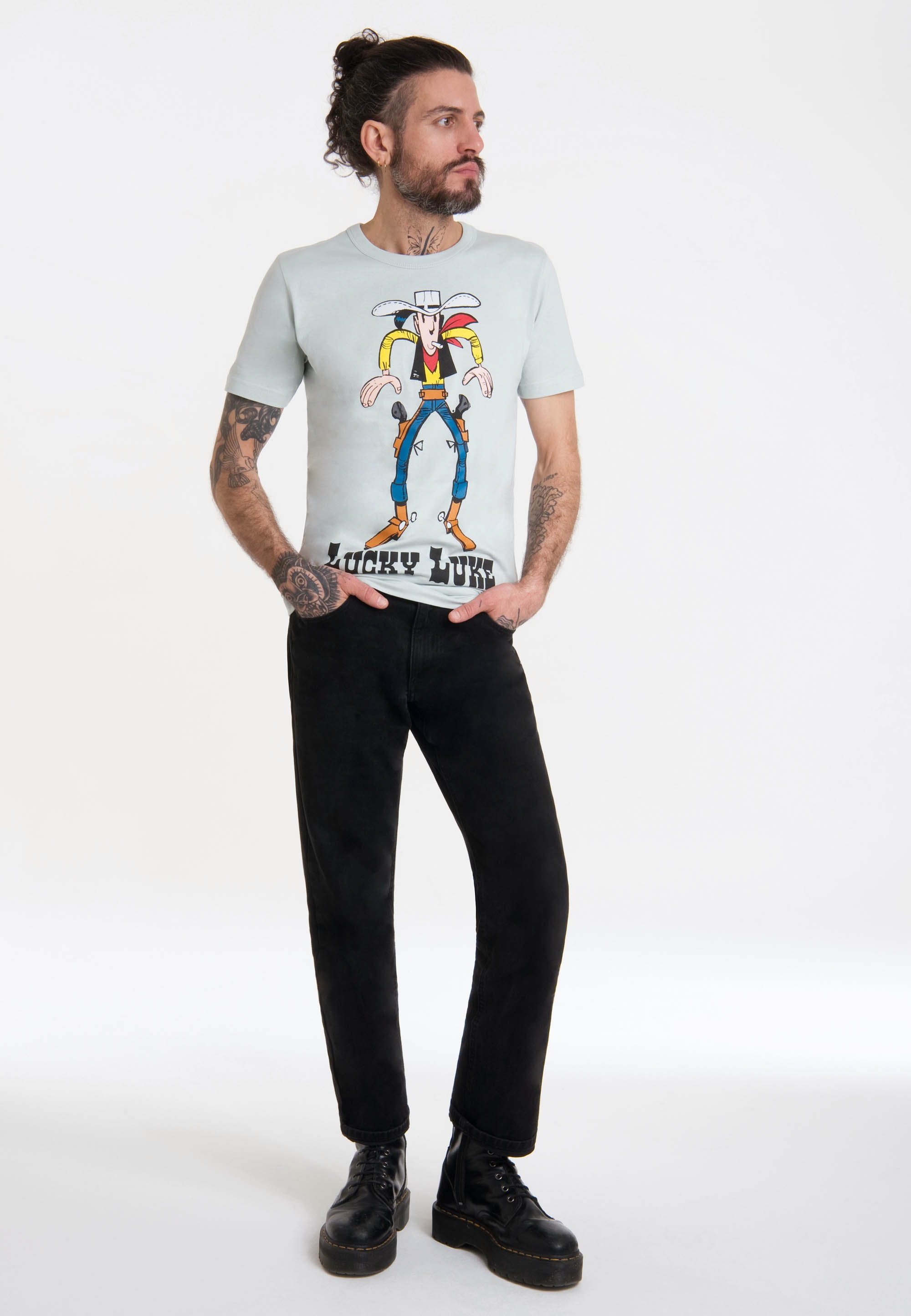 LOGOSHIRT T-Shirt »Lucky Luke«, mit angesagtem Retro-Print