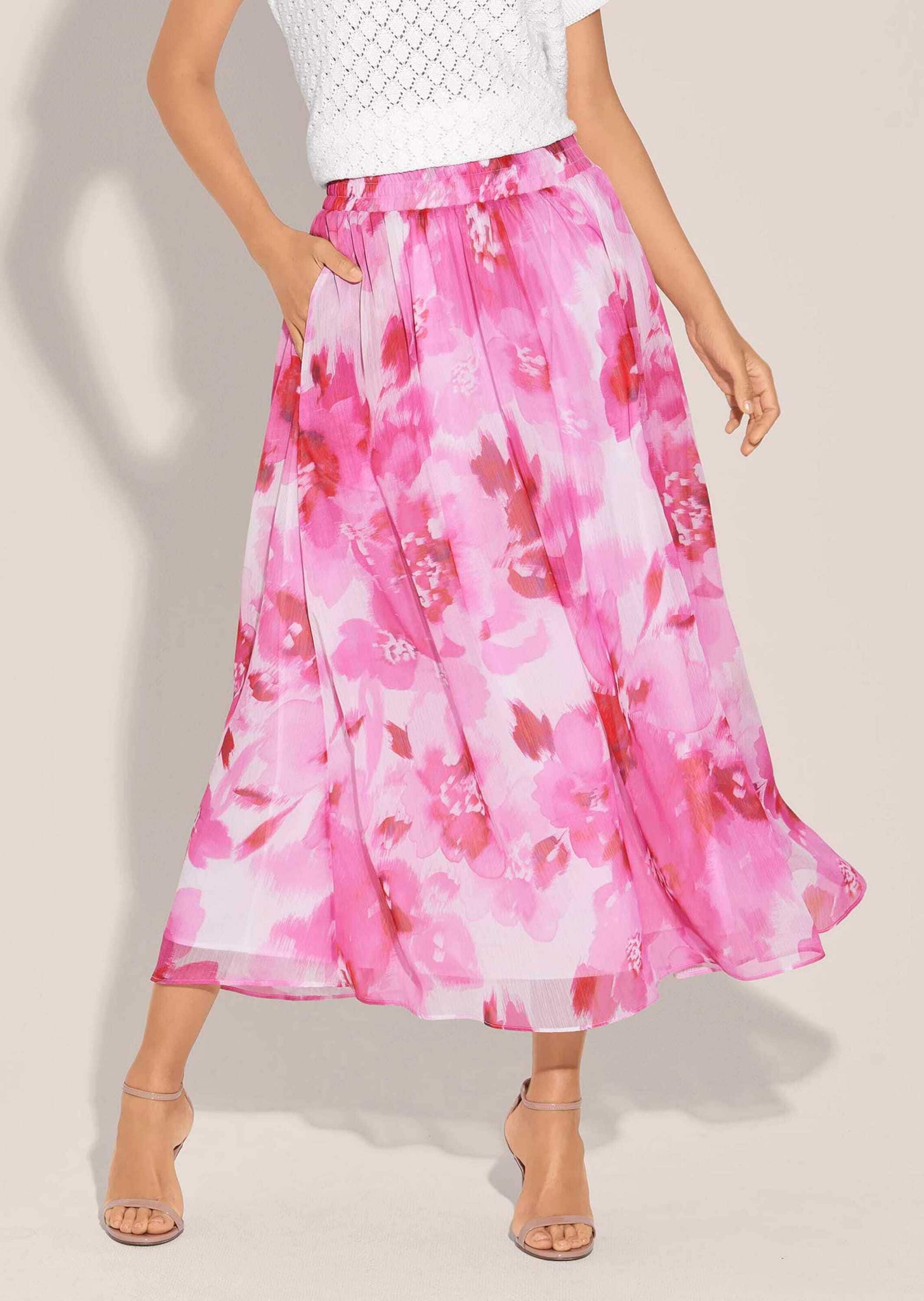 Thumbnail - MADELEINE Midirock "Rock Langer Rock mit Unikat-Print"