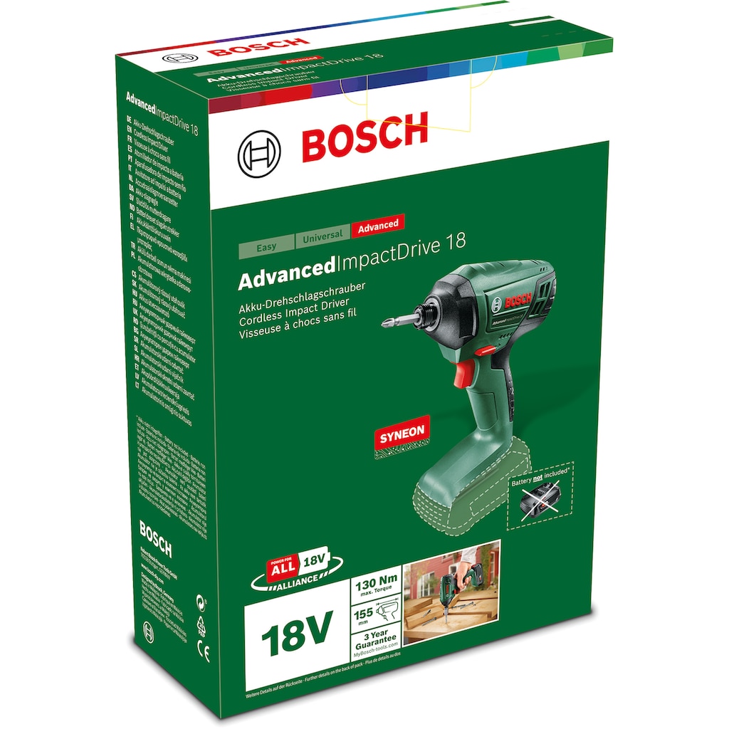 Bosch Home & Garden Akku-Schlagbohrmaschine »AdvancedImpactDrive 18 - solo«, ohne Akku und Ladegerät
