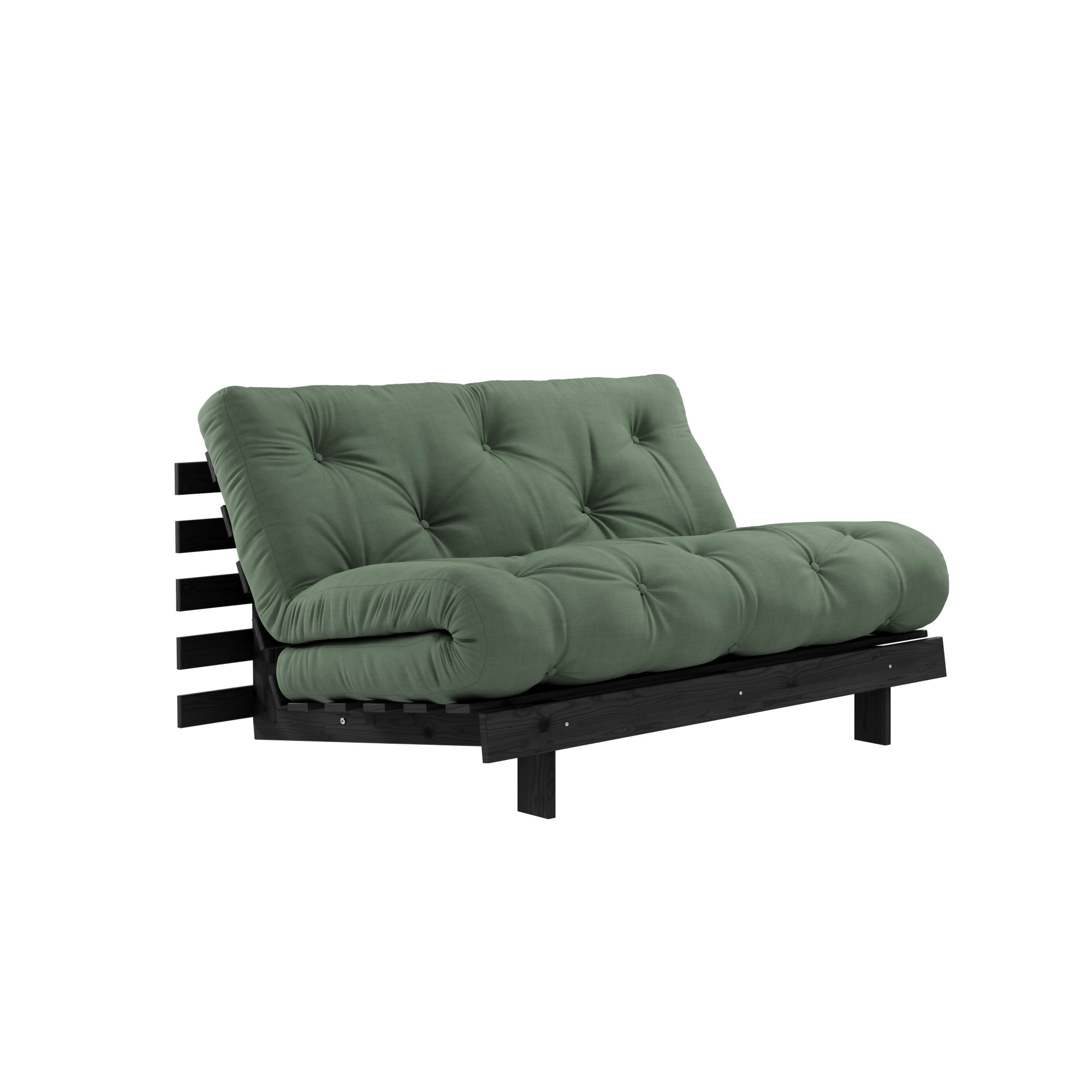Karup Design Daybett "Roots Sofa Bed, Schlafsofa, Bettfunktion, FSC-Massivholz" Inkl. Futonmatratze, Made in Europe, langlebig, B: 140 oder 160 cm