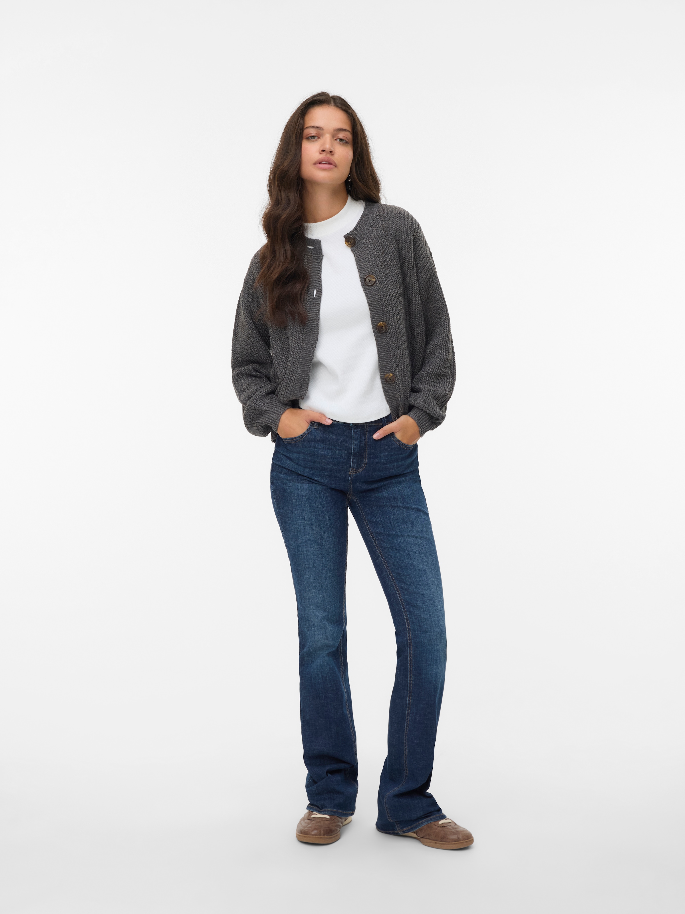 Vero Moda Strickjacke »VMLEA LS O-NECK CARDIGAN NOOS«