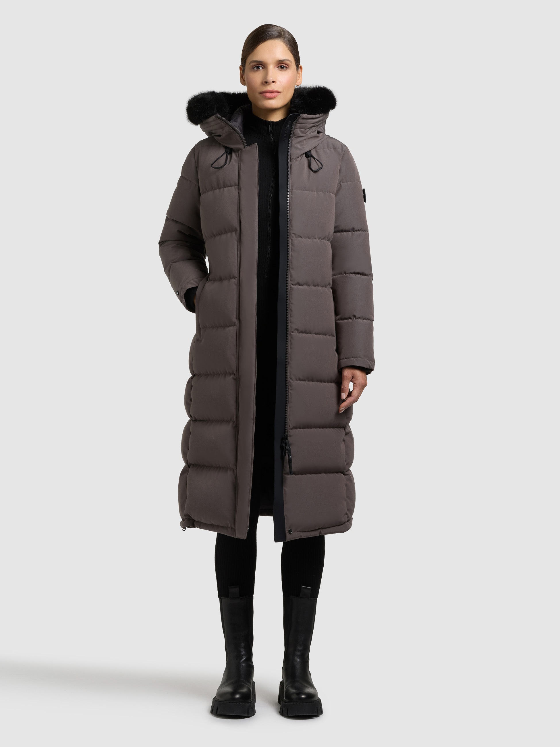 khujo PORDE2 Women's Quilted Coat Graphite XL 5