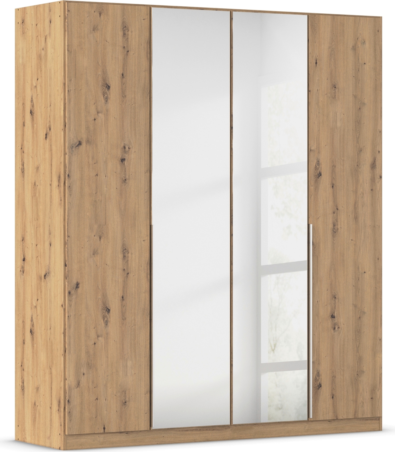 OTTO home Drehtürenschrank "Kleiderschrank Schrank Garderobe AGORDO mit Dekor- oder Hochglanzfront" in zwei Griff-Farben, Breiten 91-405 cm, durchdachte Innenausstattung, in 8 Breiten und 2 Höhen MADE IN GERMANY