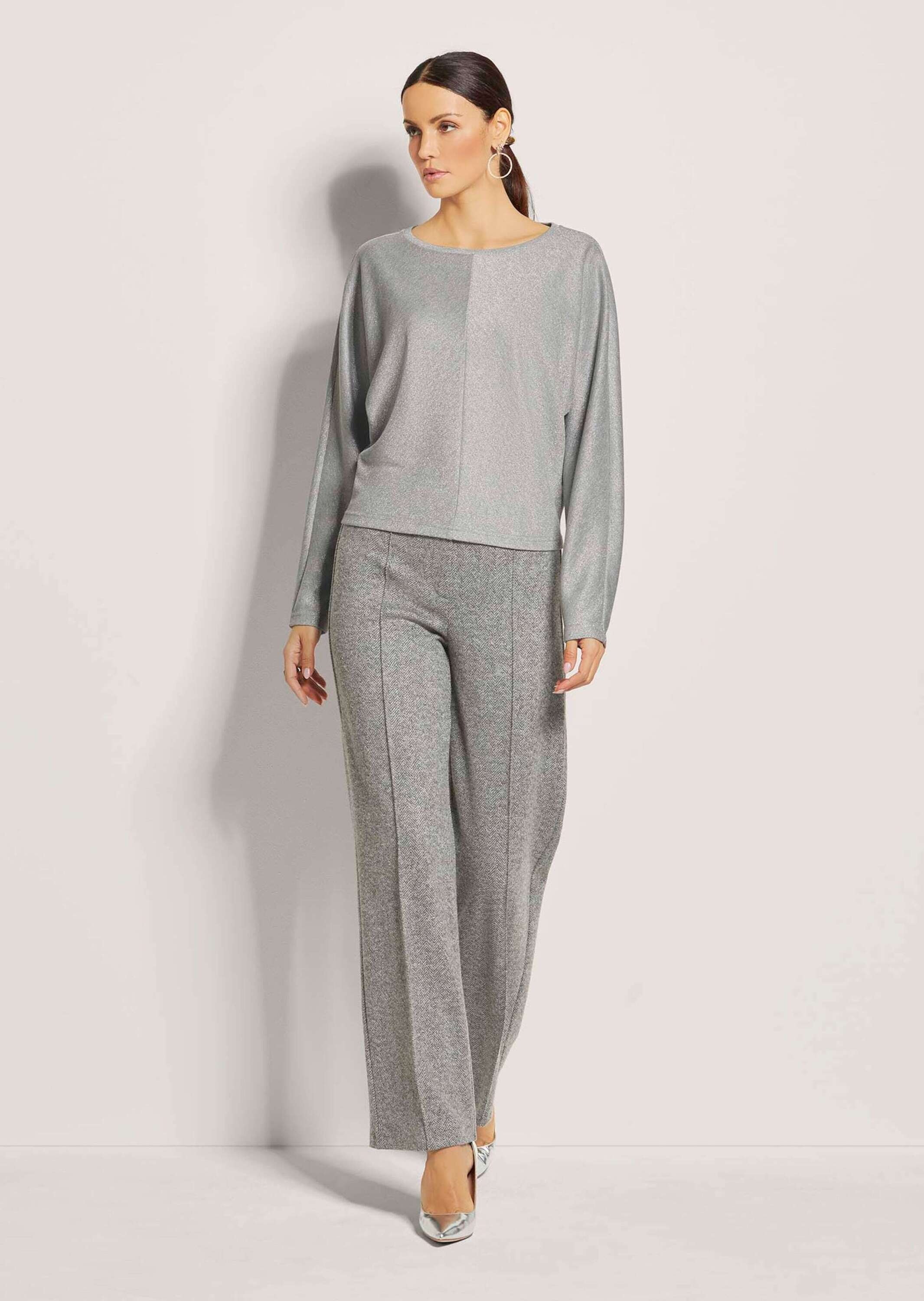 MADELEINE Langarmshirt »Shirt Langarm-Shirt mit Glanz-Effekt«