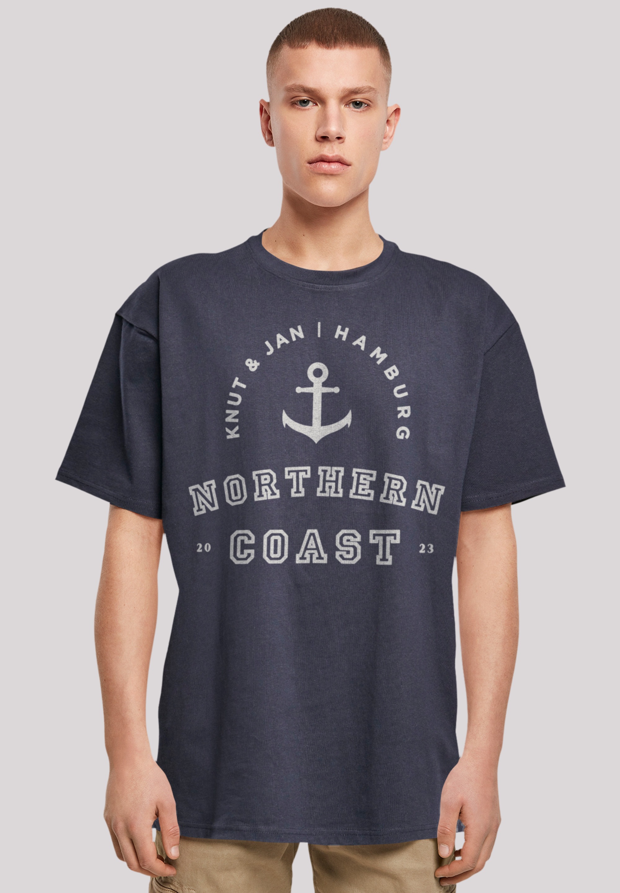 F4NT4STIC T-Shirt "Northern Coast Nordsee Knut & Jan Hamburg", Print