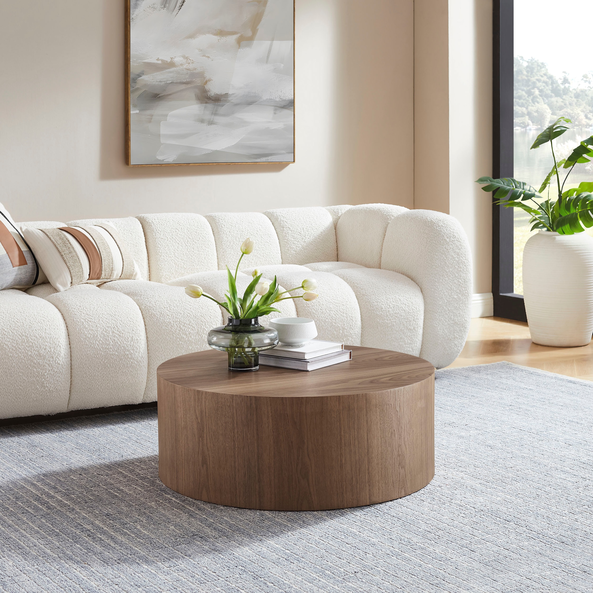 SalesFever Couchtisch "Design-Couchtisch für stilvolles Wohnen, Ø 80 cm" 1 günstig online kaufen