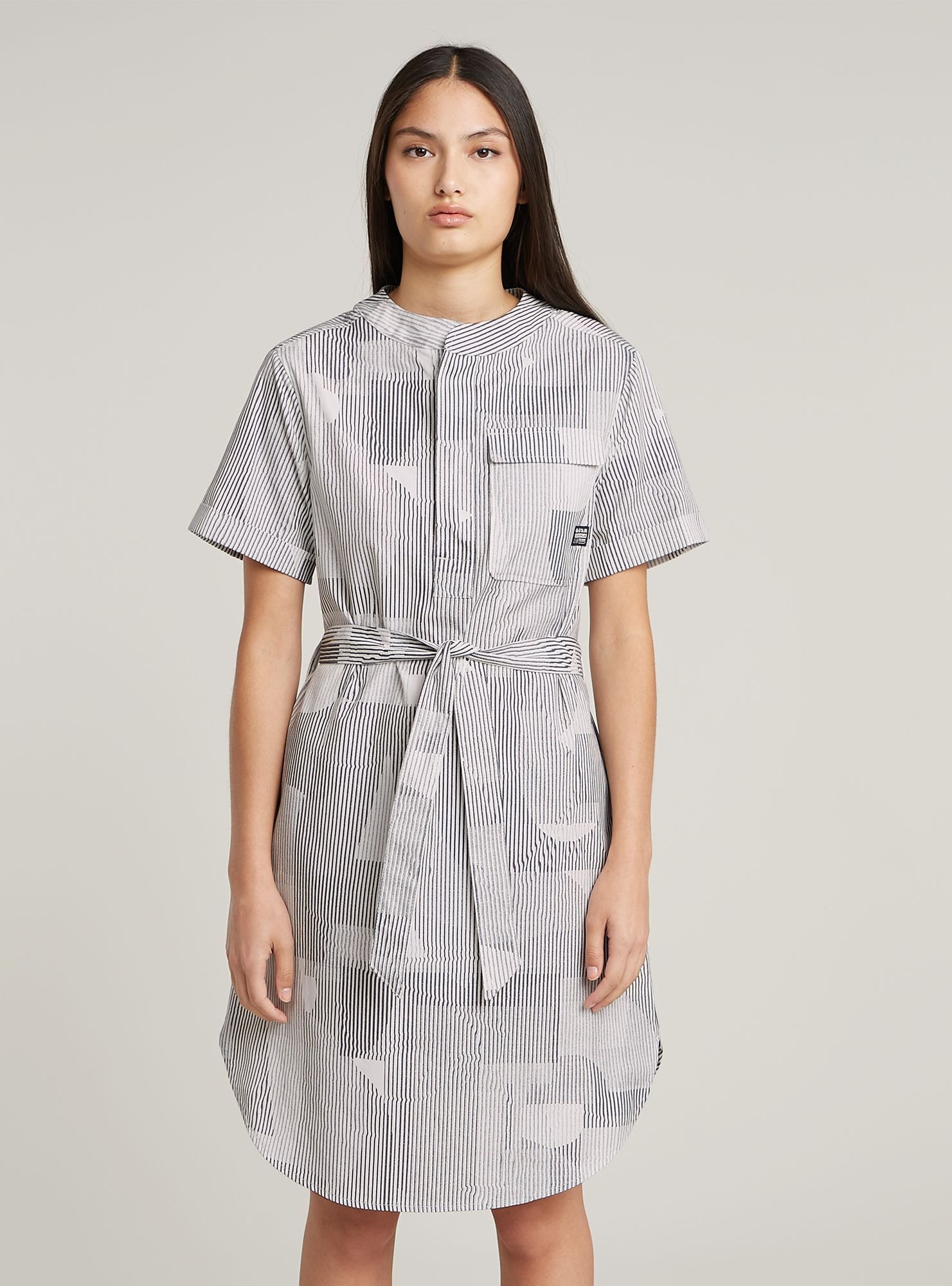 G-STAR Bodykleid "Belted Dress Side Slits" günstig online kaufen