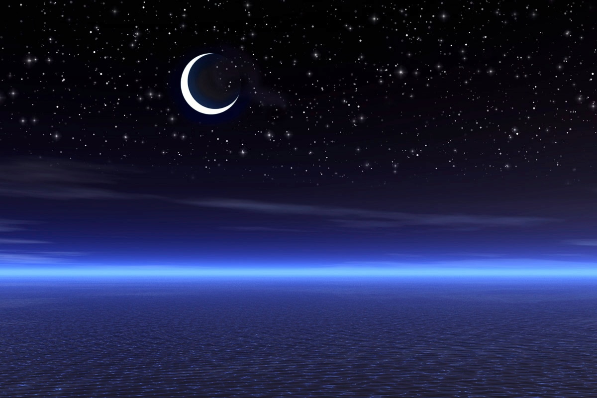 Papermoon Fototapete "Nachtlandschaft"