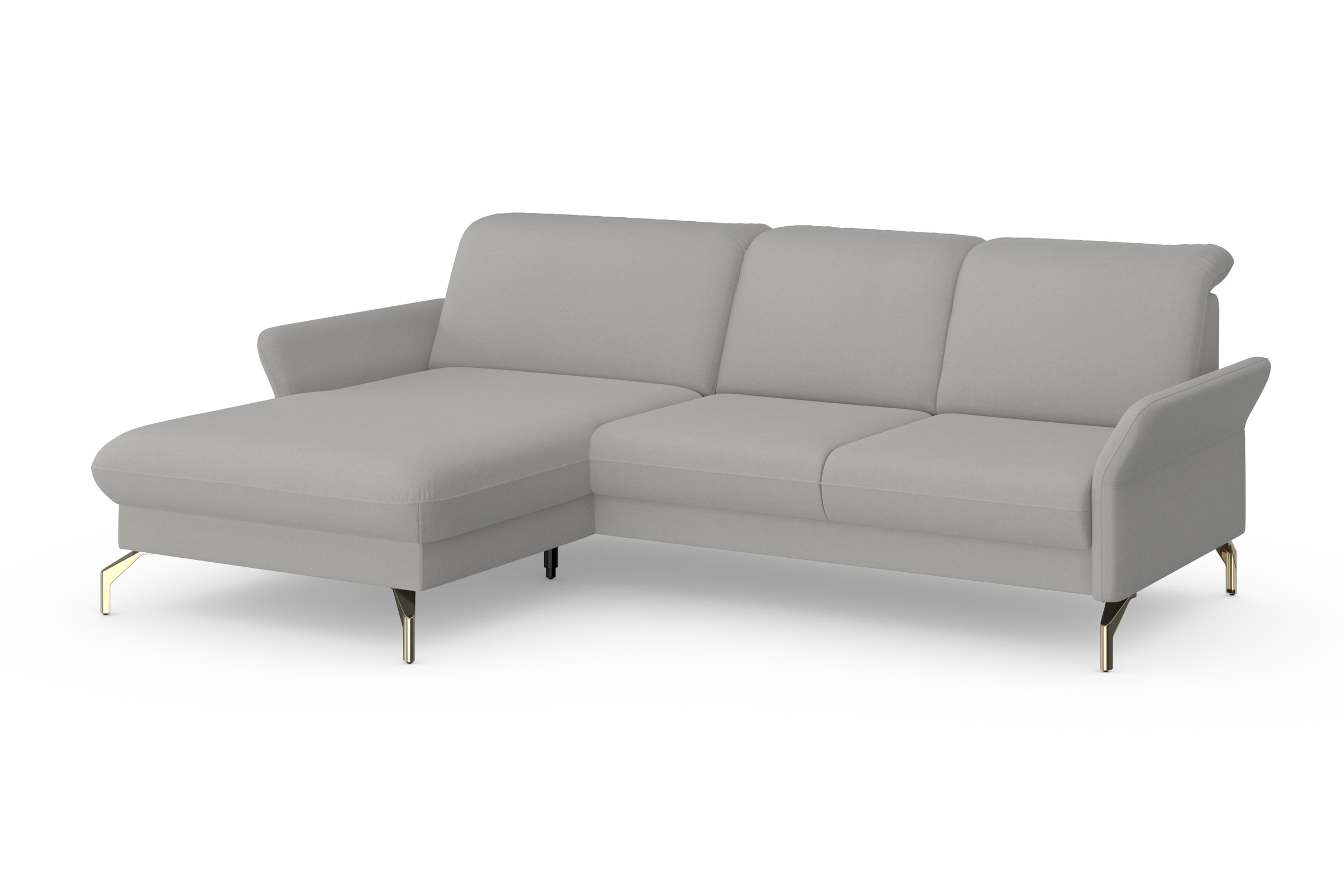 Thumbnail - sit&more Ecksofa "Fashion L-Form" wahlweise mit Kopfteilverstellung, Vorziehsitz, motorisch, Nickelfüße