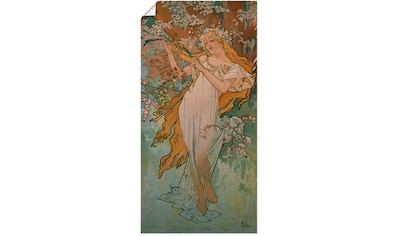 Artland Wandbild »Jahreszeiten: Frühling. 1896.«, Frau, (1 St.), in vielen Größen &... kaufen