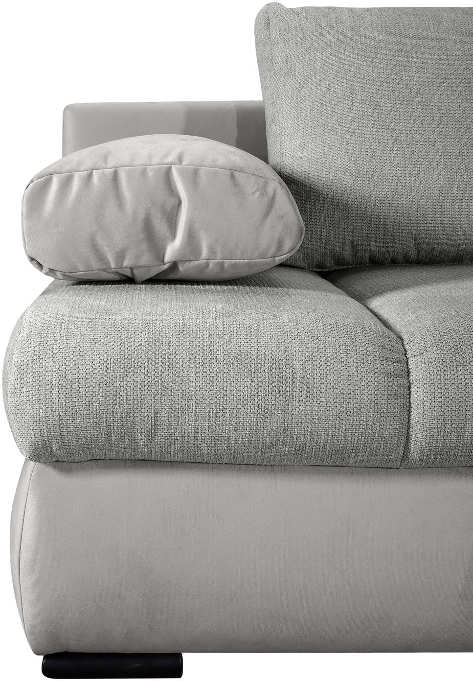 COLLECTION AB Schlafsofa »Chicago mit Bettfunktion, Schlafcouch«, inklusive Bettkasten, Cord-Samt Bezug, anthrazit