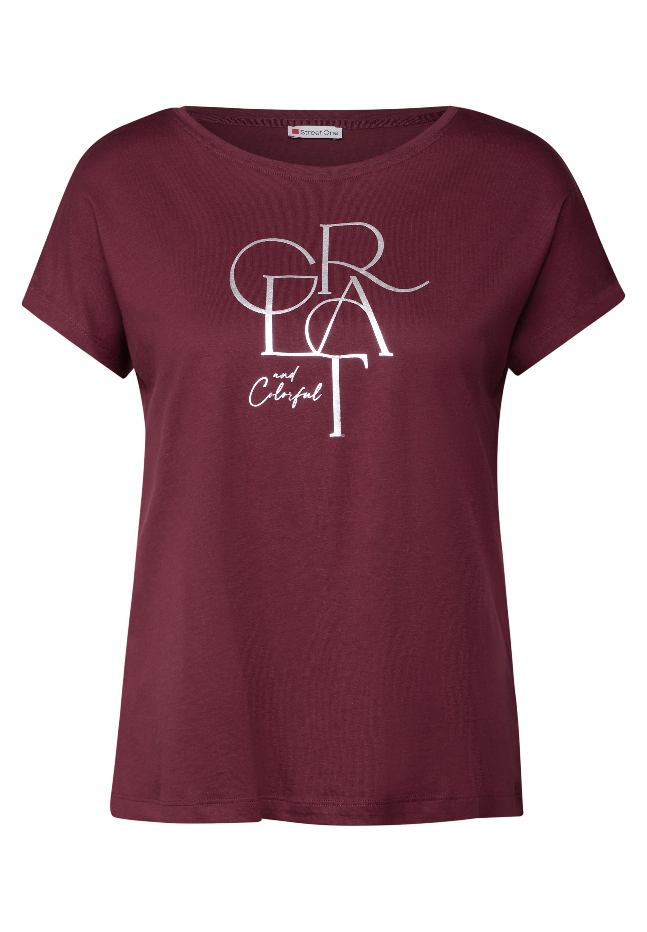 STREET ONE T-Shirt, im soften Baumwoll-Mix
