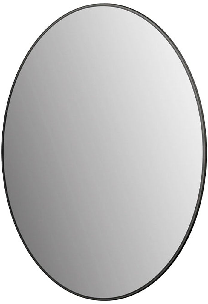 Talos Badspiegel »Picasso schwarz Ø 80 cm«, hochwertiger Aluminiumrahmen