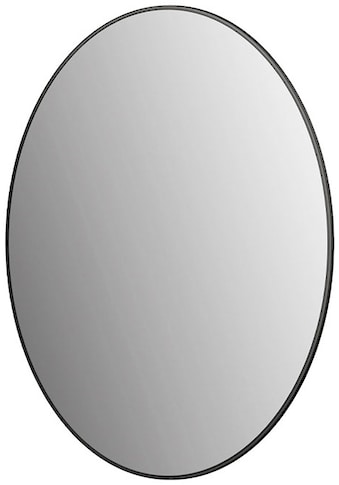 Badspiegel »Picasso schwarz Ø 80 cm«, hochwertiger Aluminiumrahmen