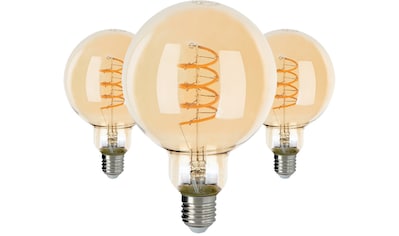 LED-Filament »LED-Leuchtmittel«, E27, 3 St., Extra-Warmweiß, ausgezeichnete...