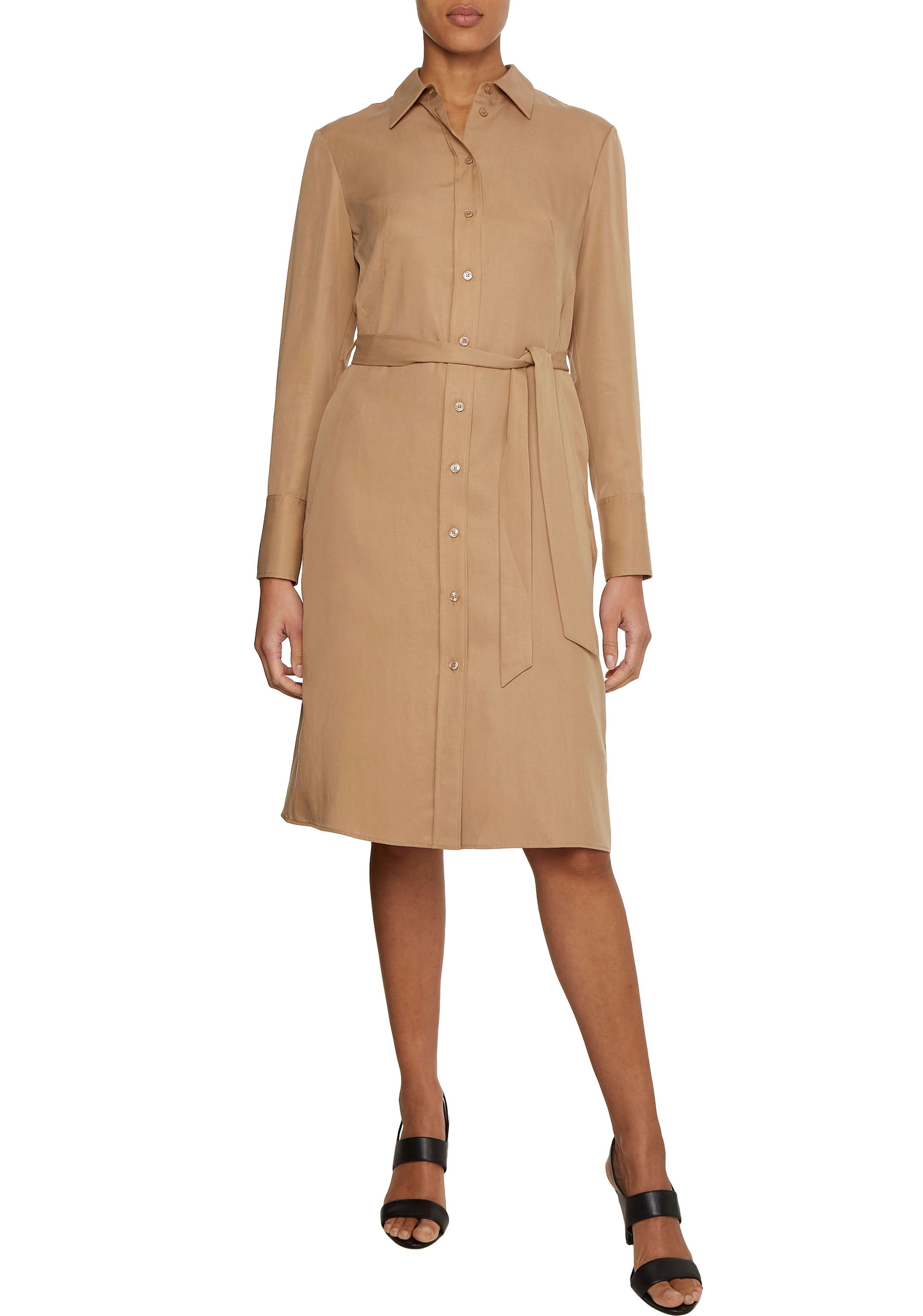 Calvin Klein Blusenkleid »REFIBRA TENCEL MIDI SHIRT DRESS«, mit Bindegürtel in der Taille kaufen