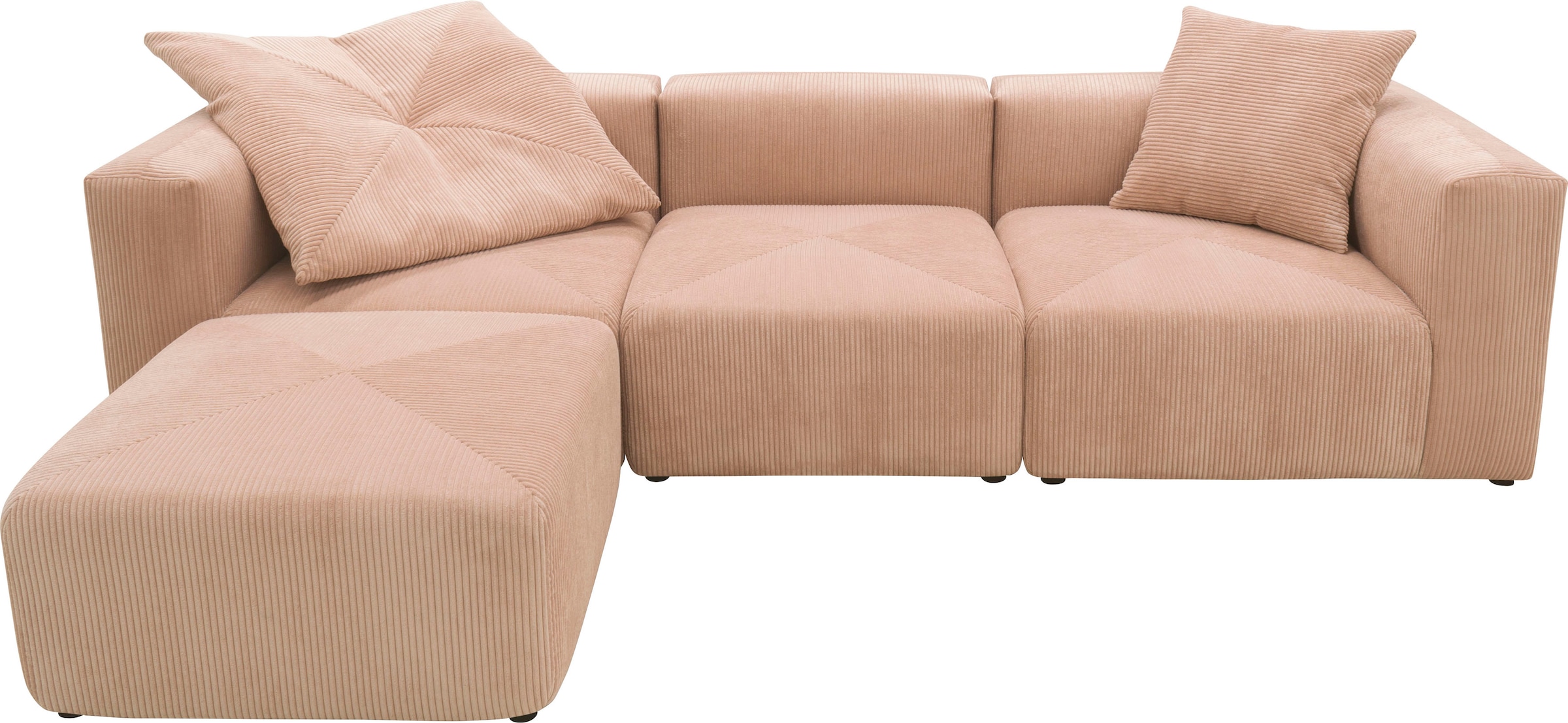 RAUM.ID Ecksofa "Gerrid L-Form", Cord-Bezug, Modulsofa, bestehend aus Eck- günstig online kaufen